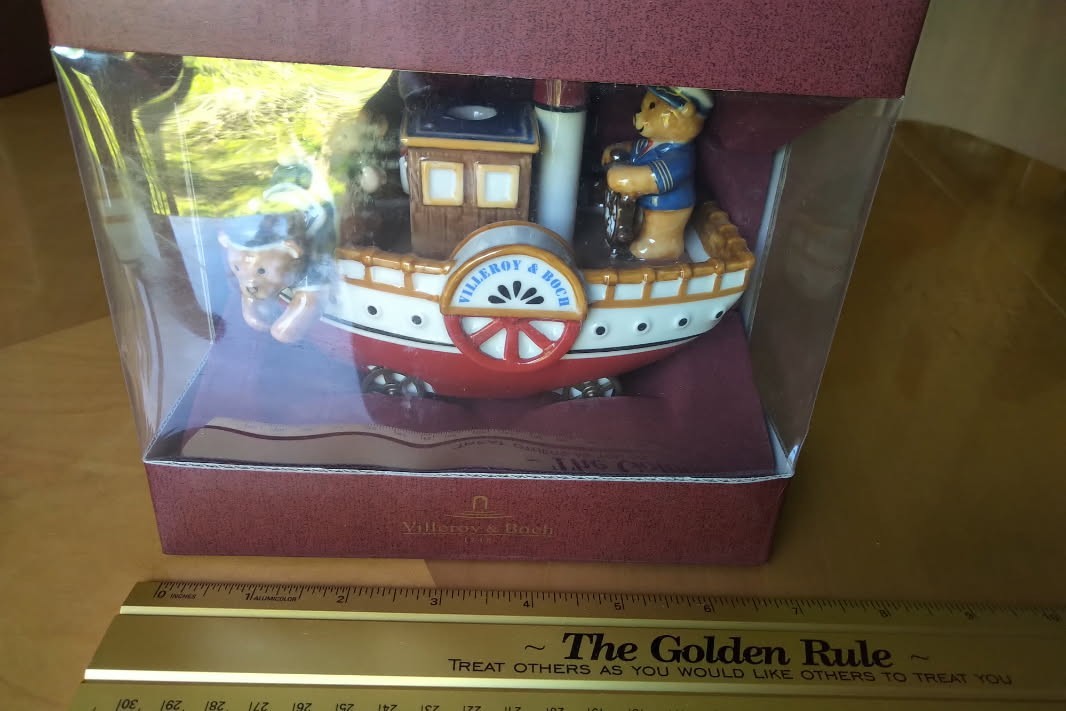 Villeroy & Boch Christmas Teddies ship with Teddy Bear rare HTF