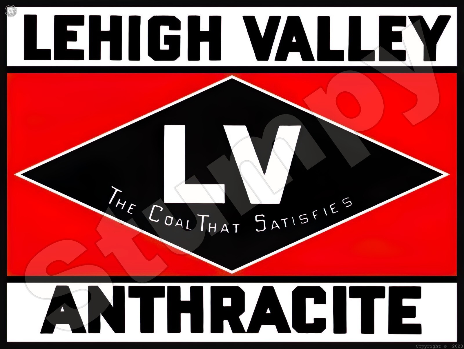 Lehigh Valley Anthracite Metal Sign 9