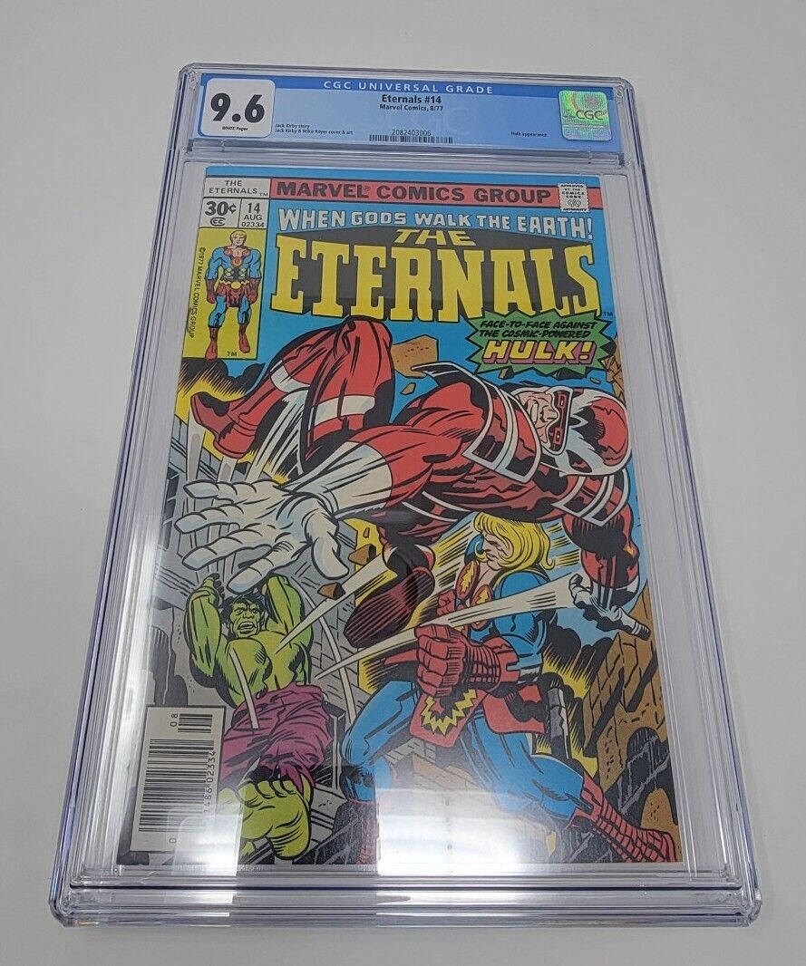 ETERNALS 14  CGC 9.6 1st APP COSMIC Powered HULK 1977 Jack KIRBY White Pages WP