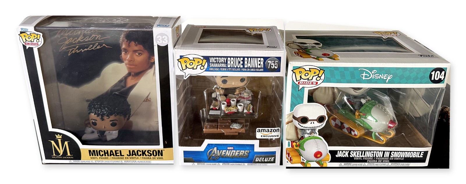 Funko Pop Lot 66 NIB Exclusives Deluxe King Dice Gold Michael Jackson Shaq