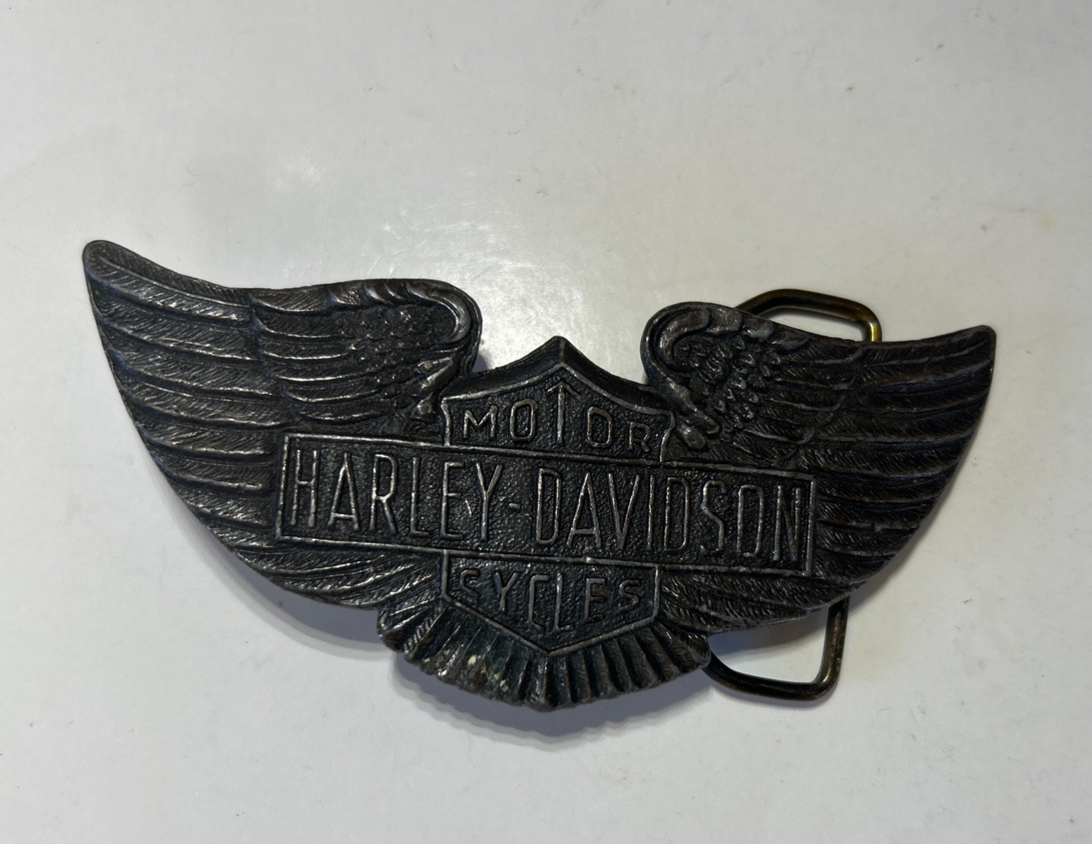 Vintage 1970’s Harley Davidson motorcycle belt buckle early style