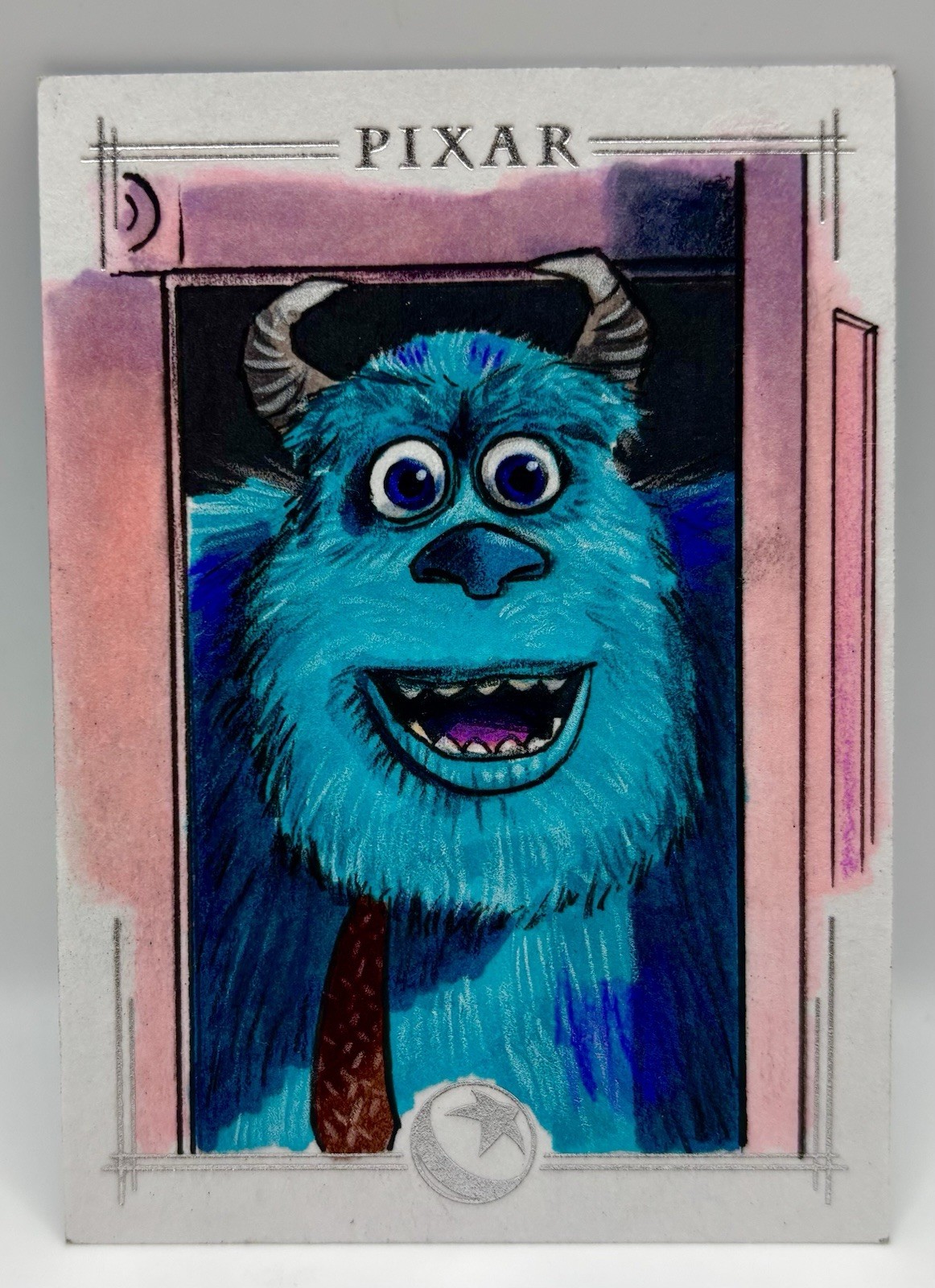 2026 Topps Chrome Disney Sulley Monsters Inc Sketch Auto TRUE 1/1