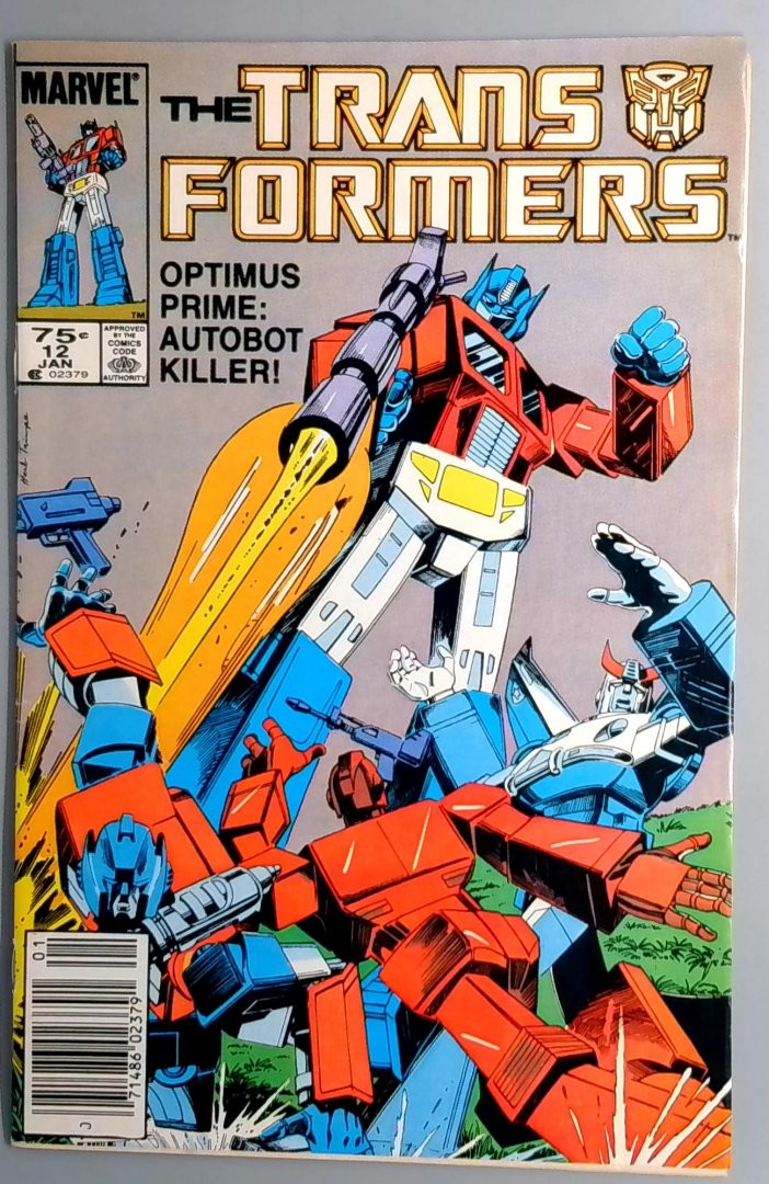 Transformers #12 FN Newsstand Edition Marvel 1986