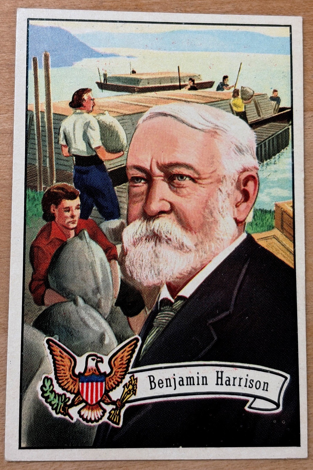 1956 Topps Us Presidents Set-Break # 26 Benjamin Harrison NR-MINT