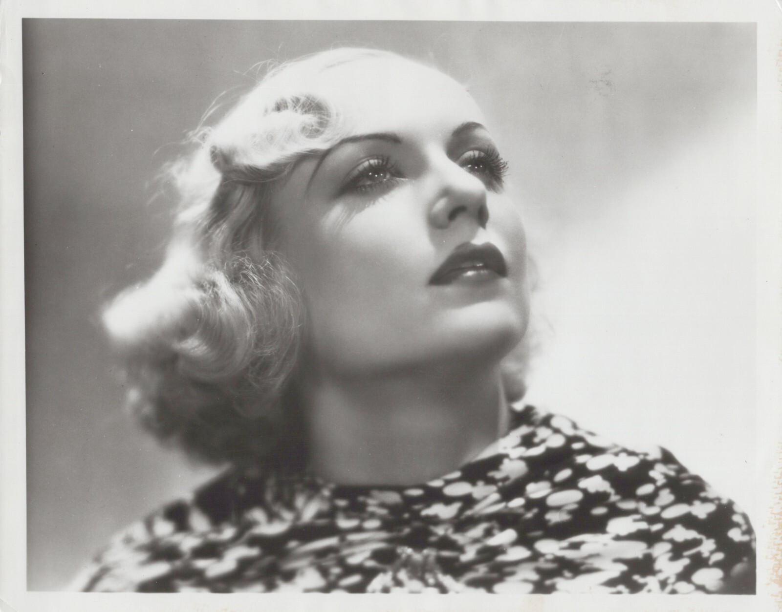 HOLLYWOOD CAROLE LOMBARD SEDUCTIVE STUNNING PORTRAIT 1930s OTTO DYAR PHOTO 57