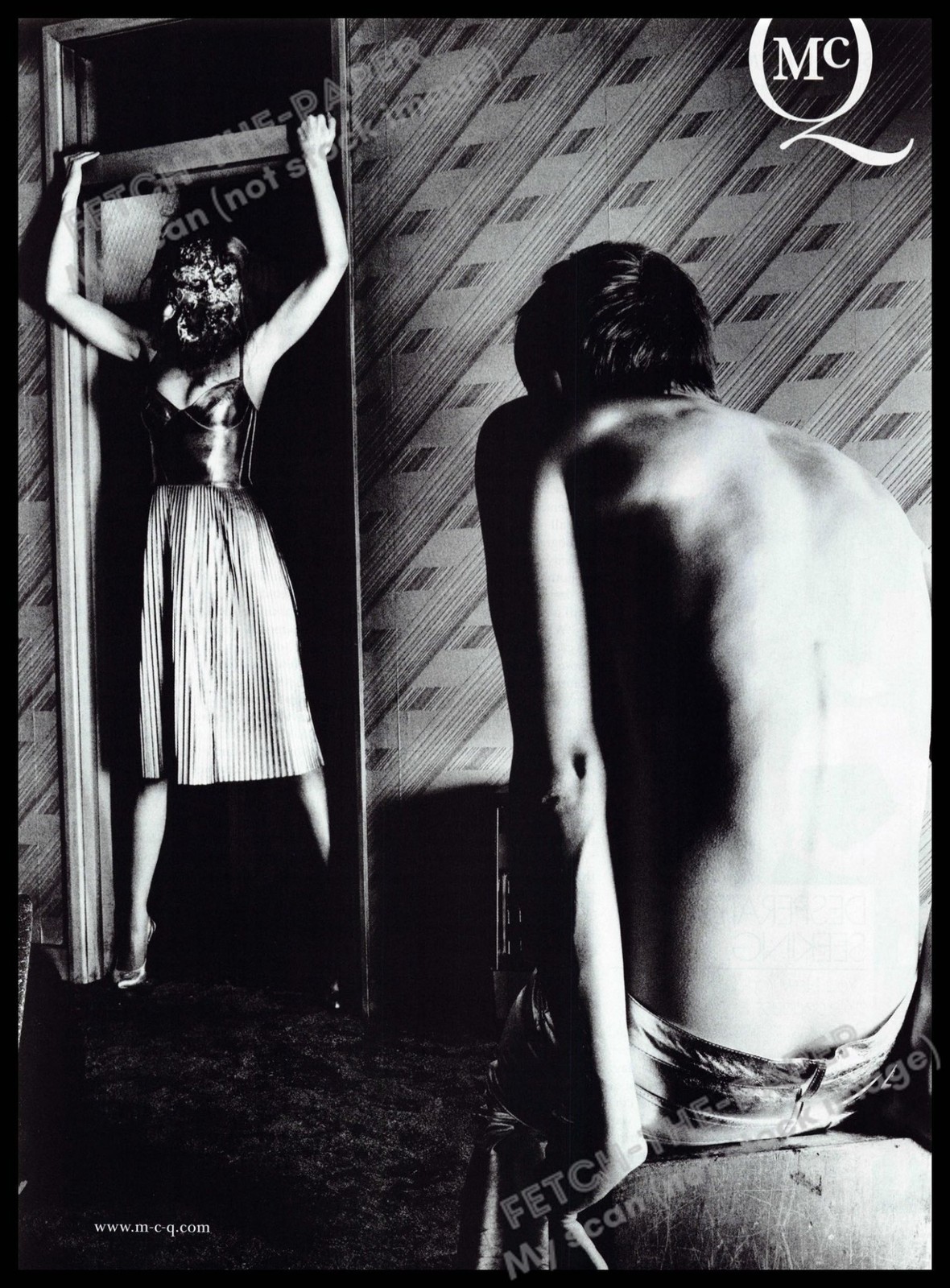 McQ Alexander McQueen 2010s Magazine Print Ad 2012 Woman Mask Domination