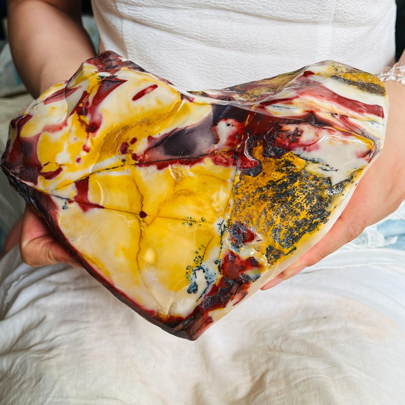 6.6 LB Polished Mookaite Jasper Freeform Specimen Natural Crystal Mineral Decor