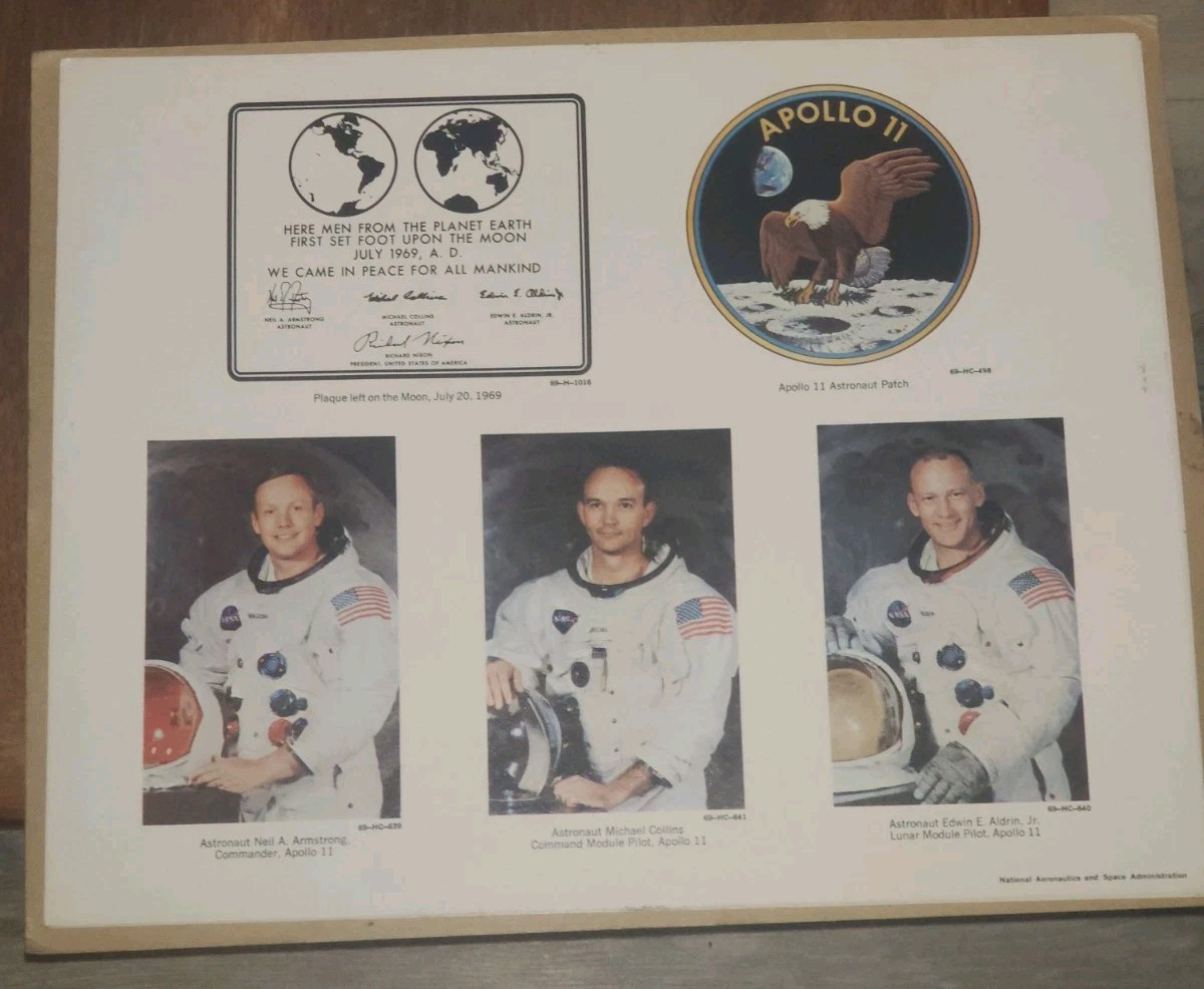 Apollo 11 and NASA vintage photo print set 3.5\