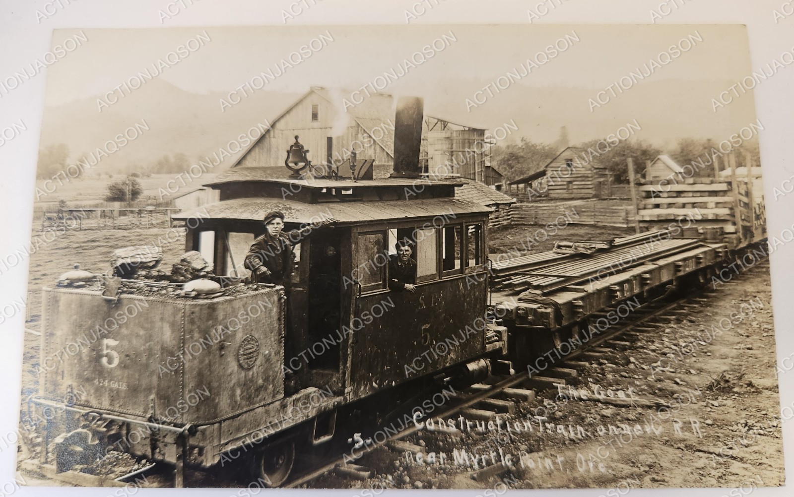 RPPC Near Myrtle Point Oregon The Goat RR Construction Train Smith Powers