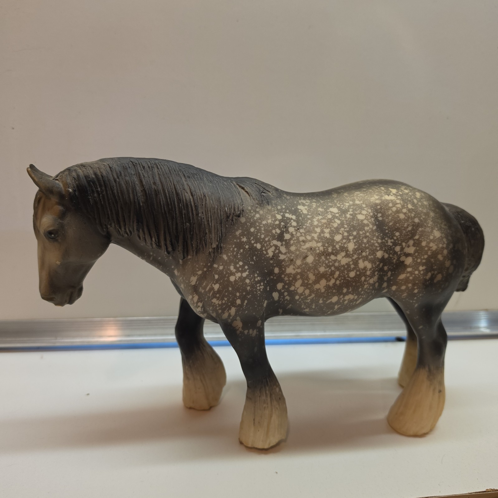 Breyer Model Horse #95 Shire Dapple Grey Mare Marked HESS 71 Vintage 