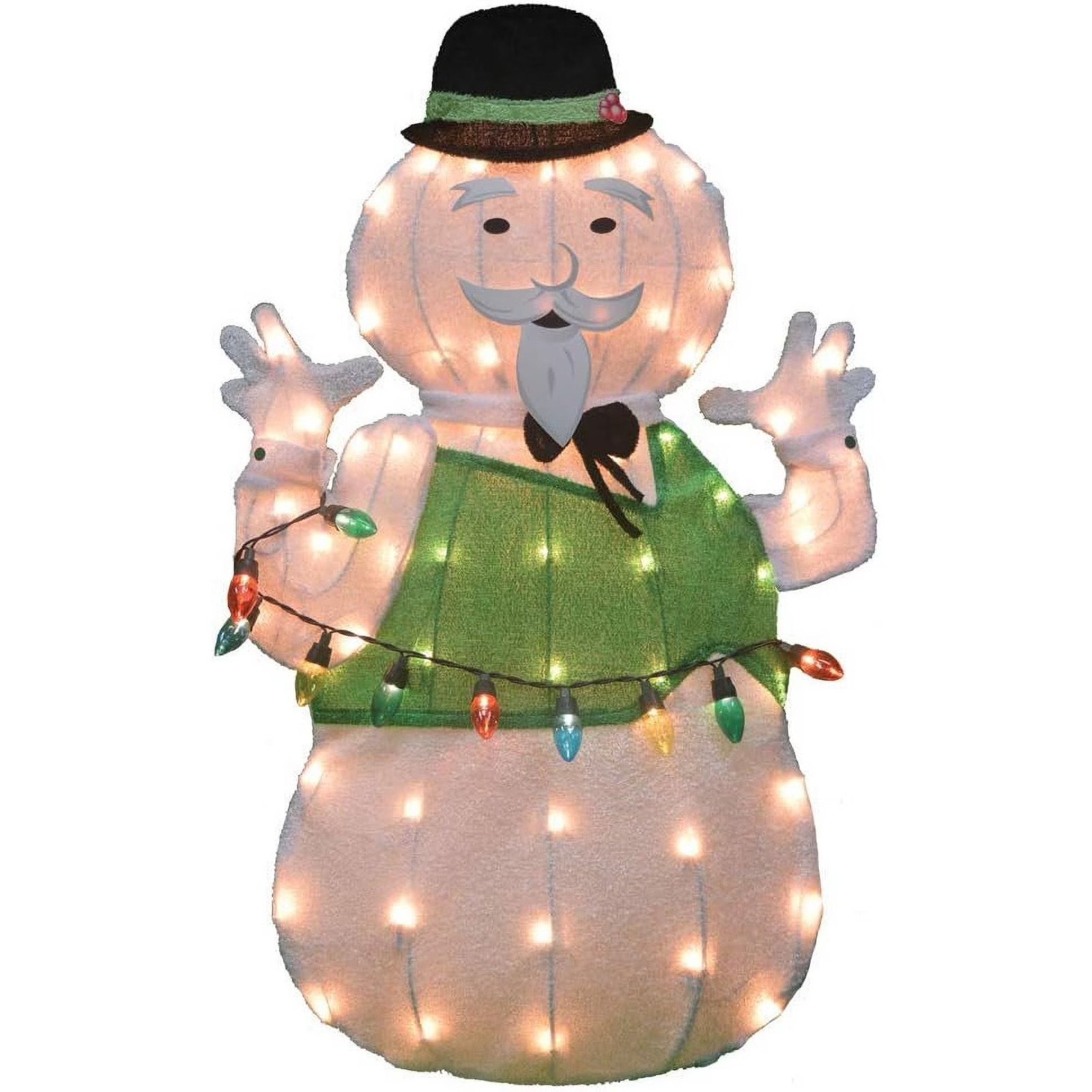 32 IN LED 2D SAM SNOWMAN HOLIDAY YARD ART DÉCOR RUDOLPH THE RED-NOSED REINDEER