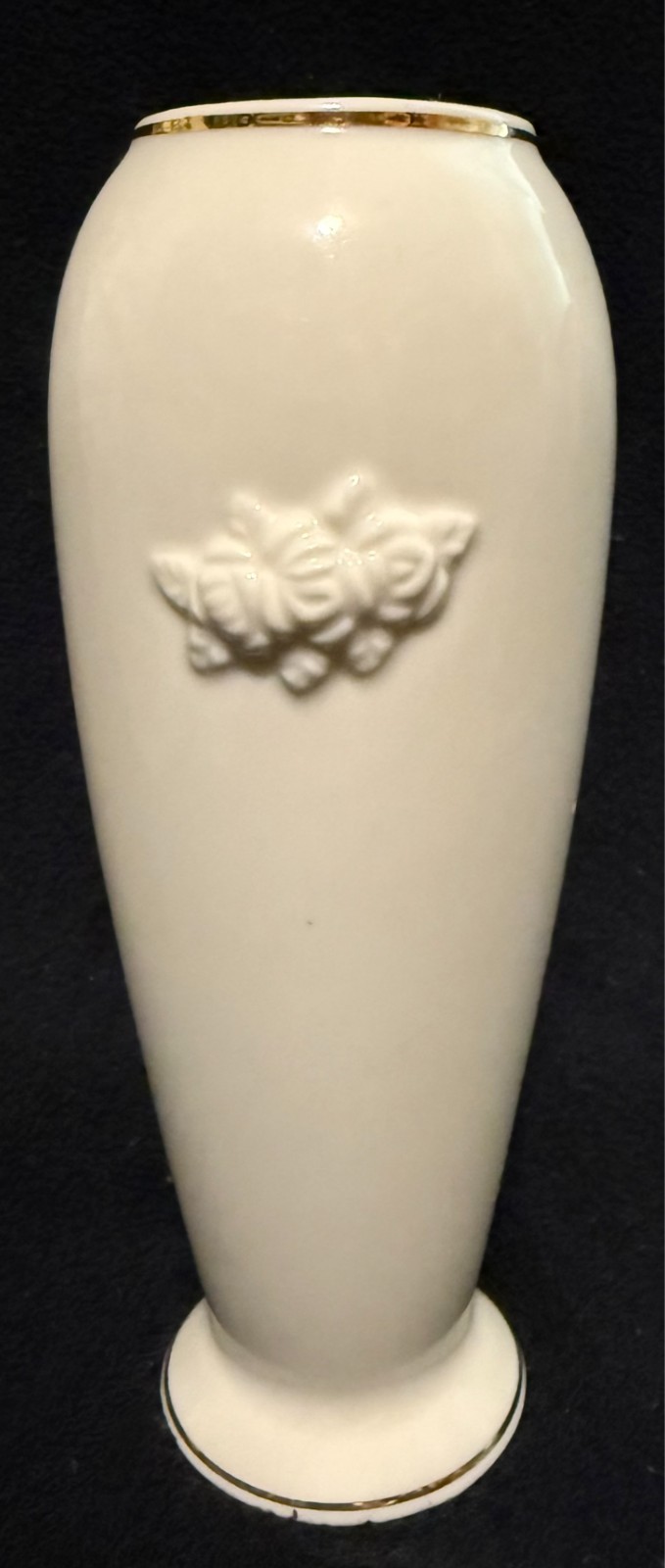 Vintage Lenox Rose Blossom (or Ivory Rose) Fine Porcelain Bud Vase