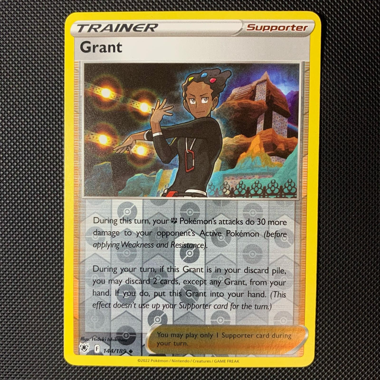 Grant 144/189 Uncommon Astral Radiance Pokemon Reverse Holo Near Mint