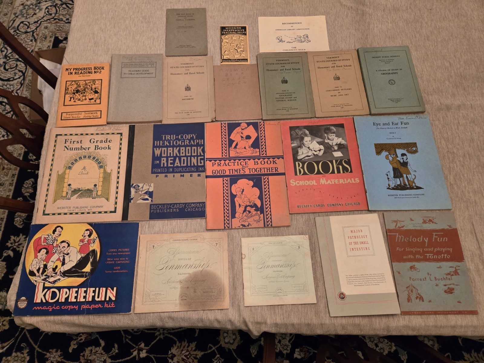 Large Lot of Vintage School Book Pamphlets Ephemera
