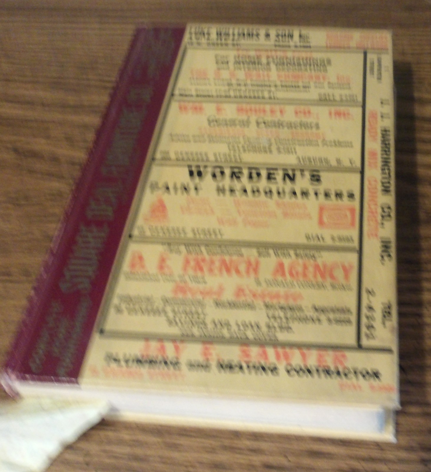 1958 AUBURN NY CITY  DIRECTORY  WITH RESIDENTS AND BUSINESSES LISTED