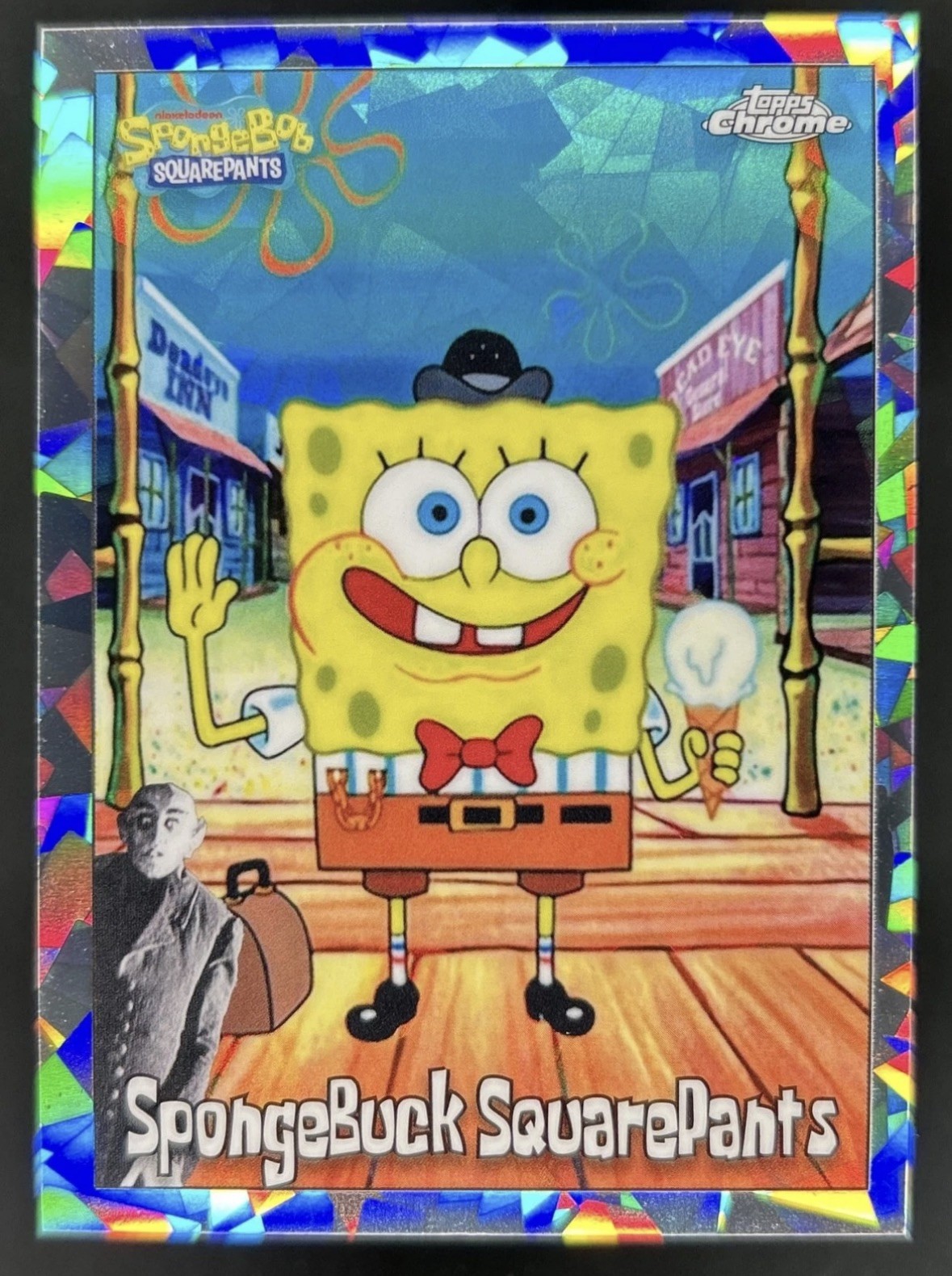 2025 Topps Chrome SpongeBob SpongeBuck SquarePants Night Shift Manager Variation
