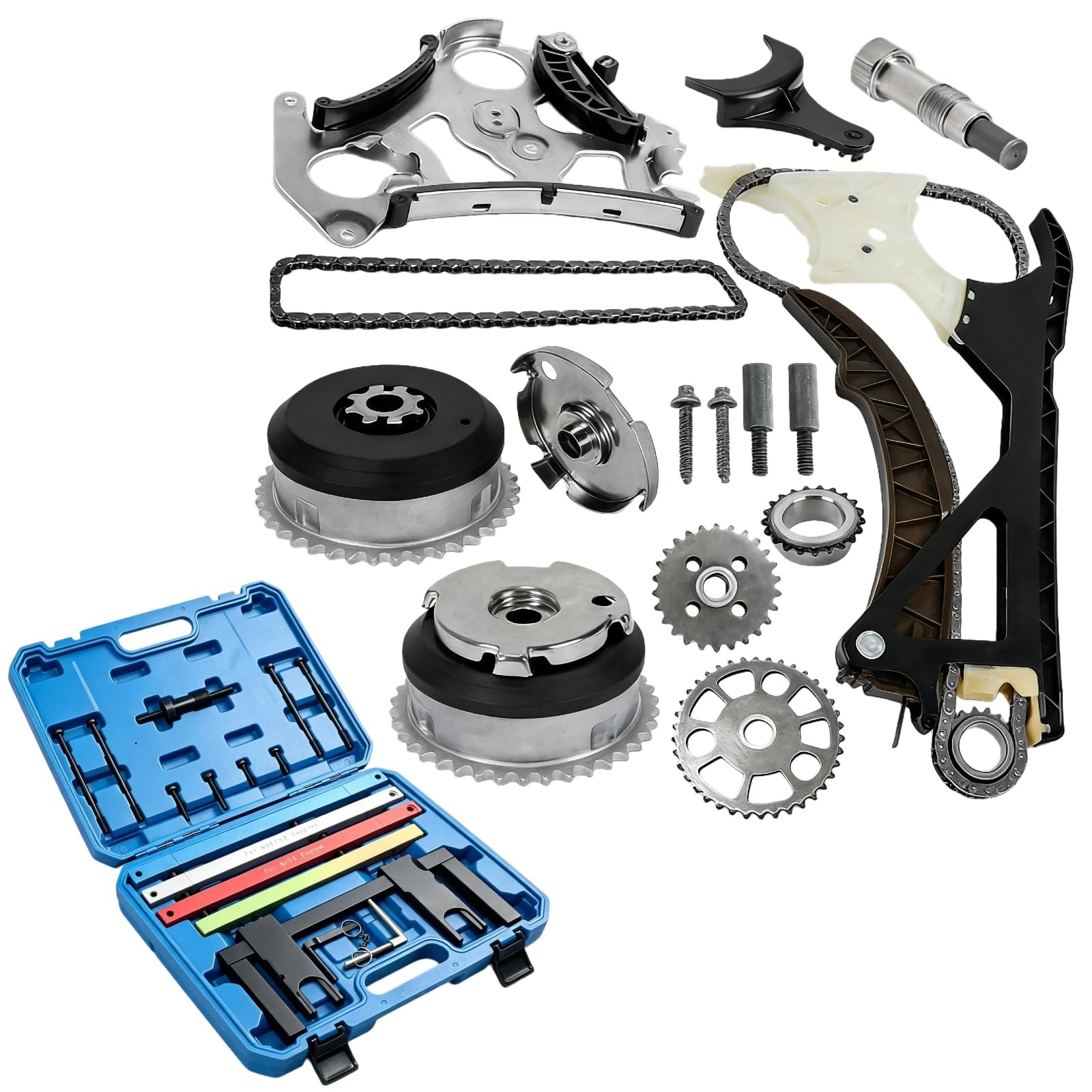 Timing Chain Kit with VVT Gears for BMW N51 N52 N55 3.0L Engines