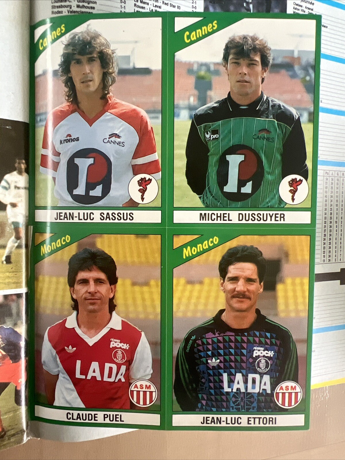 STICKERS / IMAGES PANINI FOOT 91 DIVISION 1 FRANCE