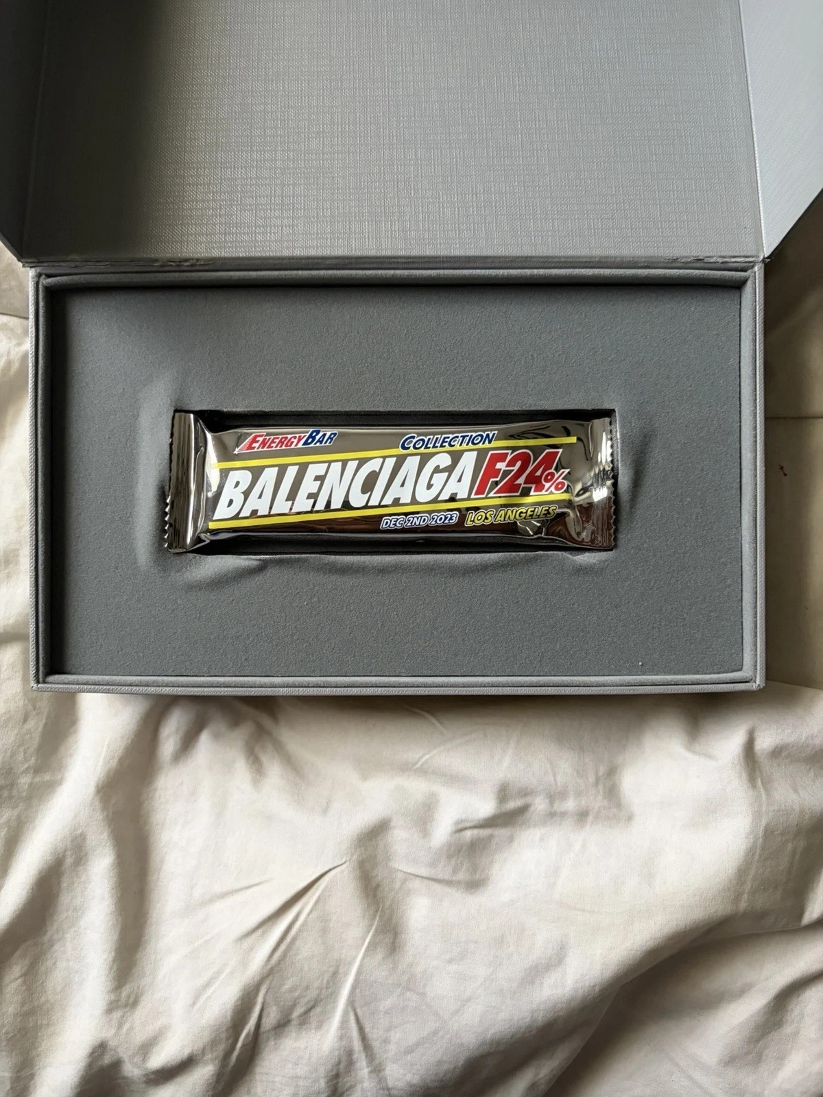 Balenciaga F24% Energy Bar Los Angeles Runway Show Invitation Collectible w/ Box