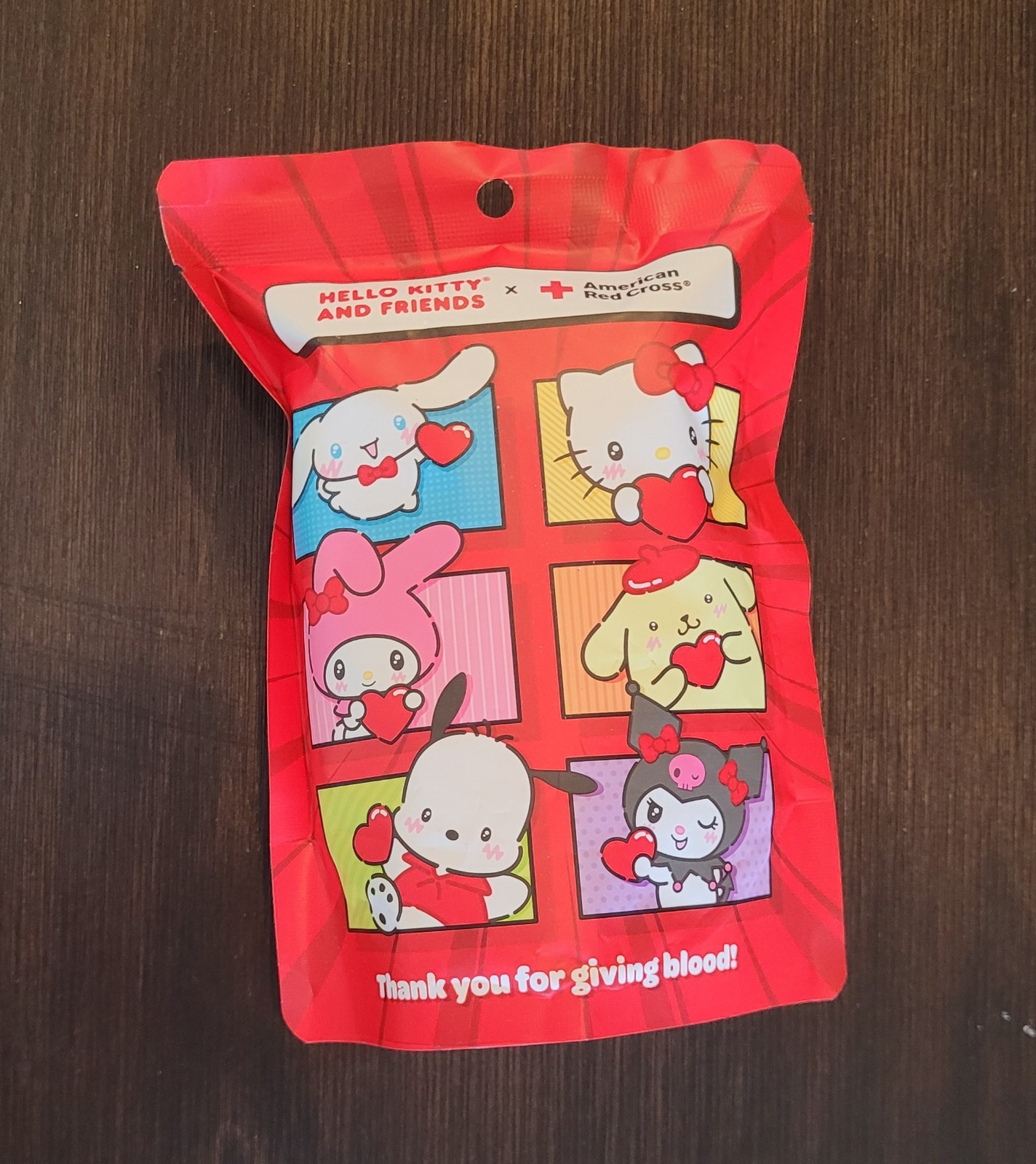 American Red Cross X Sanrio Plush Mascot Clip Mystery Bag Stickers New