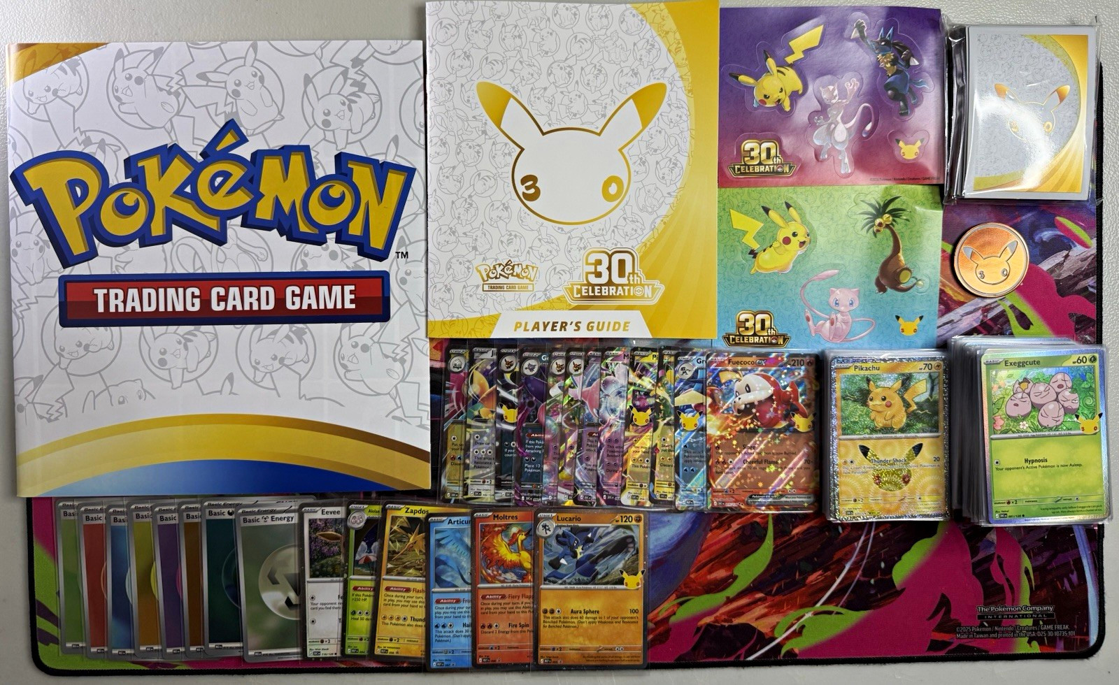 Pokemon 30th Celebration Base Set including EXs, Promos, All 30 Pikachus