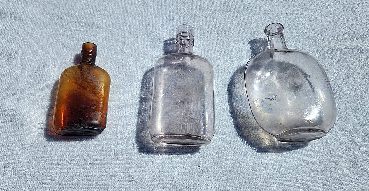 One PUMPKINSEED & Two Pocket WHISKEY FLASK All for one Price