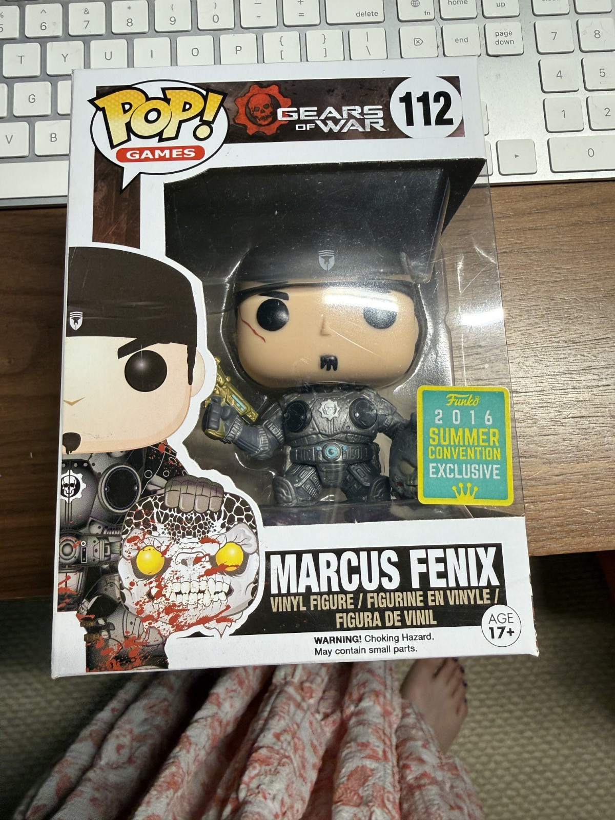 Funko Pop Marcus Fenix w Head (GOLD LANCER) #112 SDCC 2016 SCC Exclusive