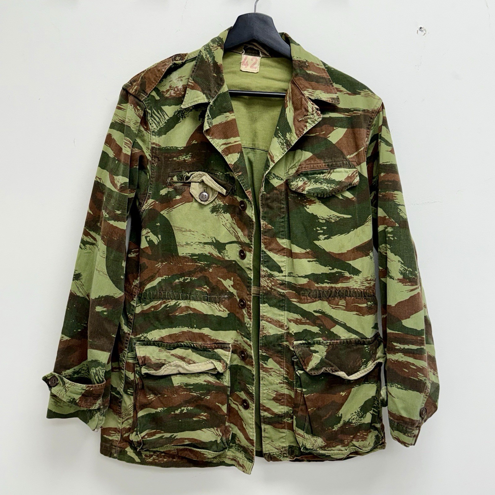 Original Algerian War French M47 Lizard Camo Field Jacket HBT