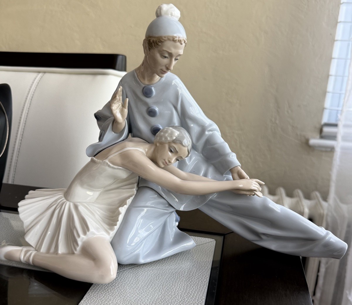 Lladro Figurine BALLERINA AND JESTER (missing Foot)