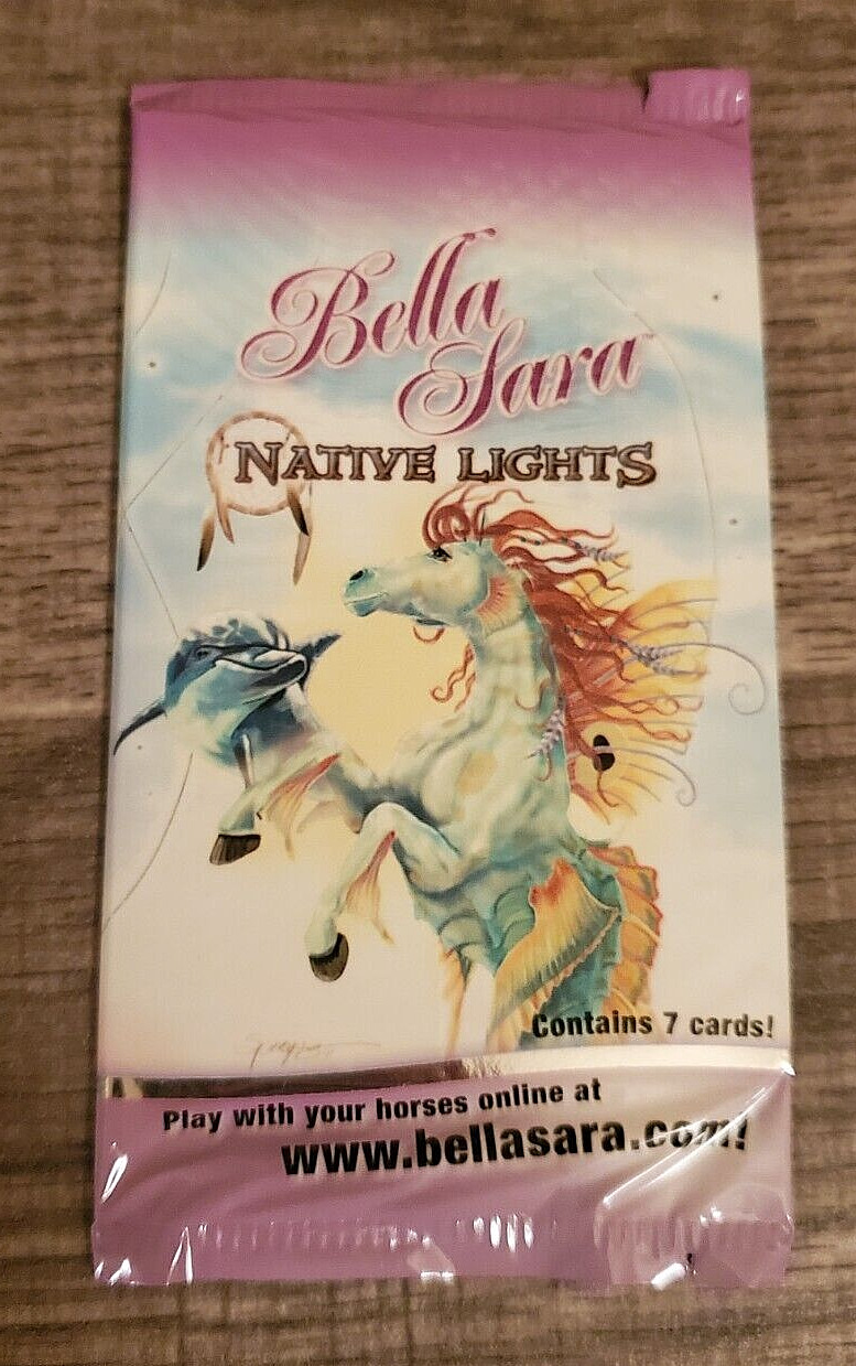 Bella Sara Native Lights 1 Single Unopened Booster Pack 7 Cards