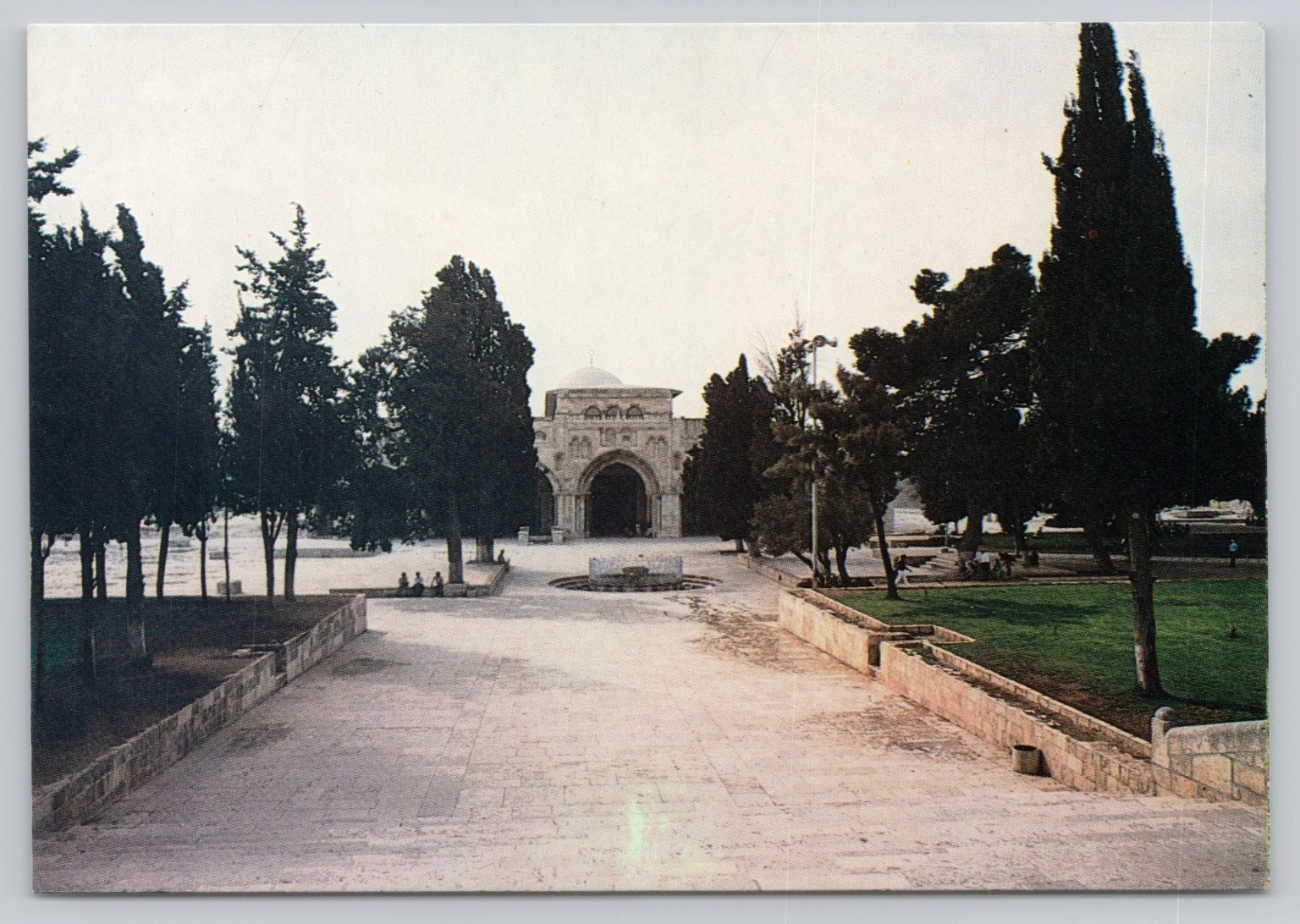 Vintage Al-Aqsa Mosque Jerusalem Israel Postcard Middle East Travel