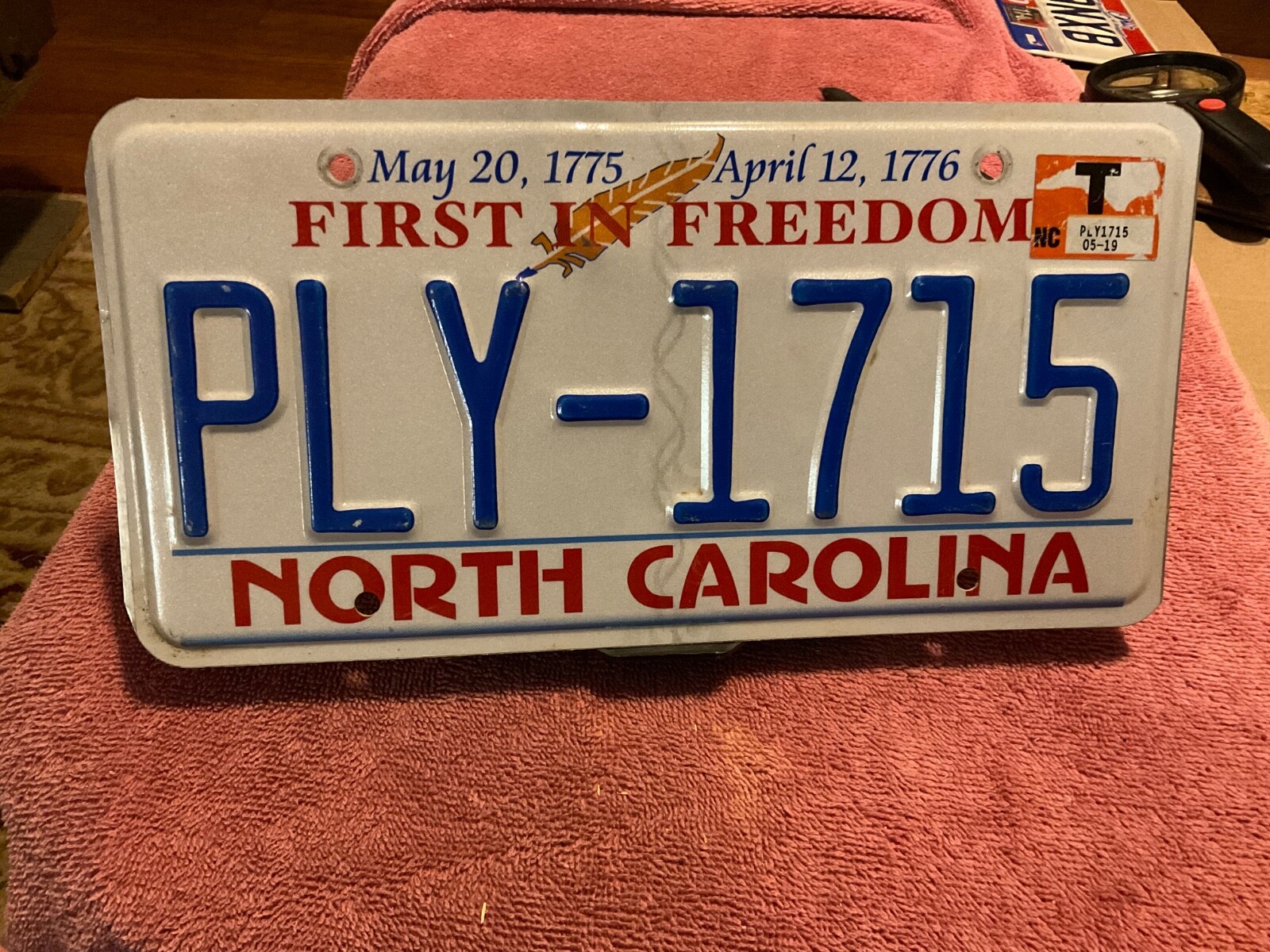 2019 North Carolina NC License Plate PLY 1715 2019 North Carolina NC License Plate PLY 1715