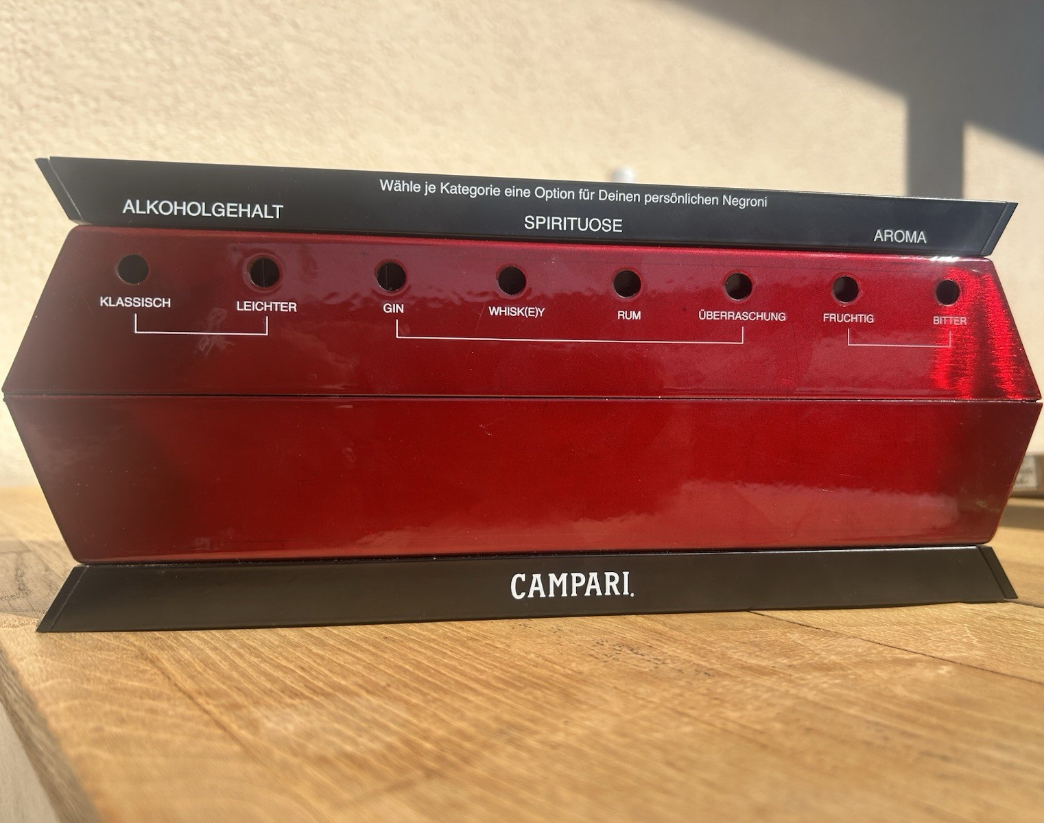 Campari Negroni Analog Computer Set/Display with Cocktail & Recipe Cards