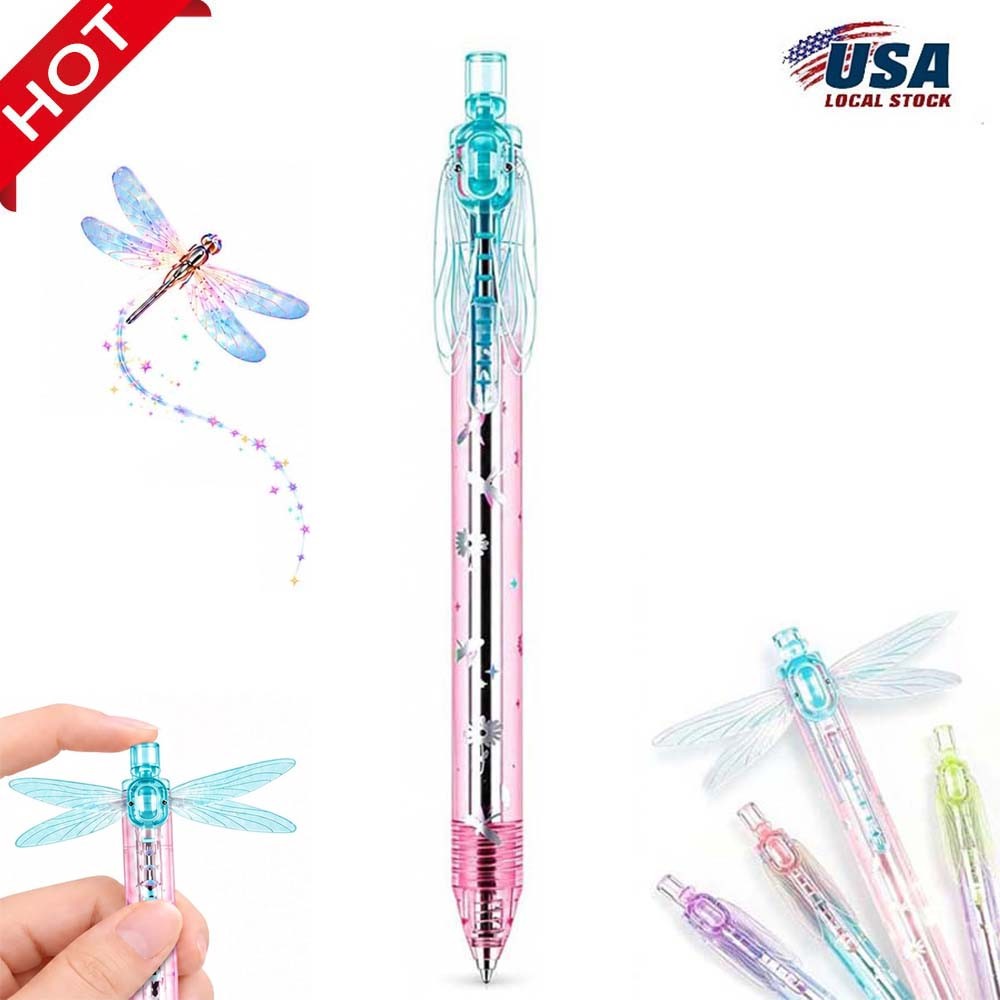 NEW Gleaming Wings Dragonfly Pen, 0.5mm Dragonfly Pen with Moving Wings ~20% OFF