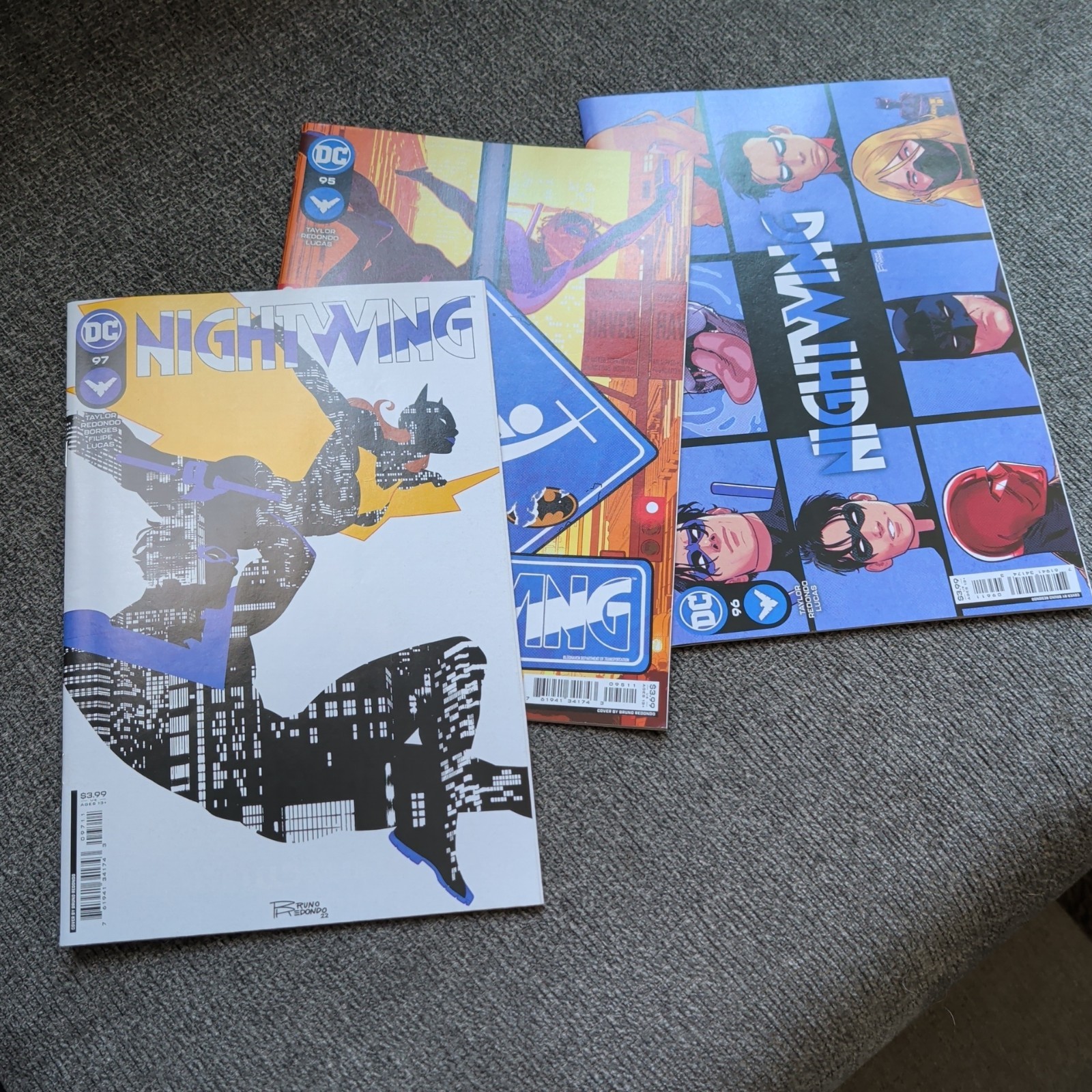 NIGHTWING #95 96 97(BRUNO REDONDO VARIANT)(2022) COMIC Lot perfect condition 