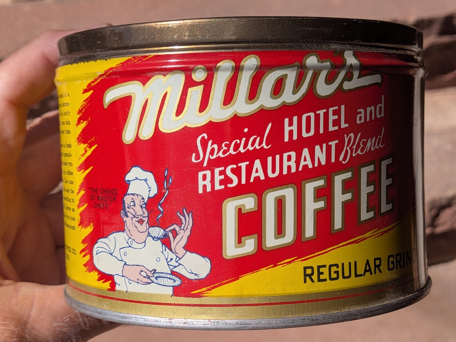 Vtg. 1940\'s Rarest Millar\'s Coffee Tin Mint Condition $60