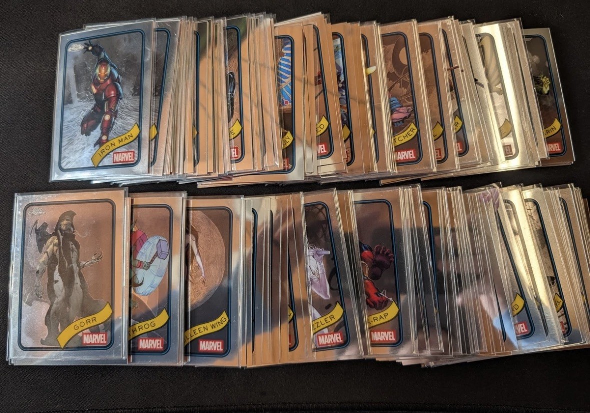 2025 Topps Chrome Marvel Complete Base full Set
