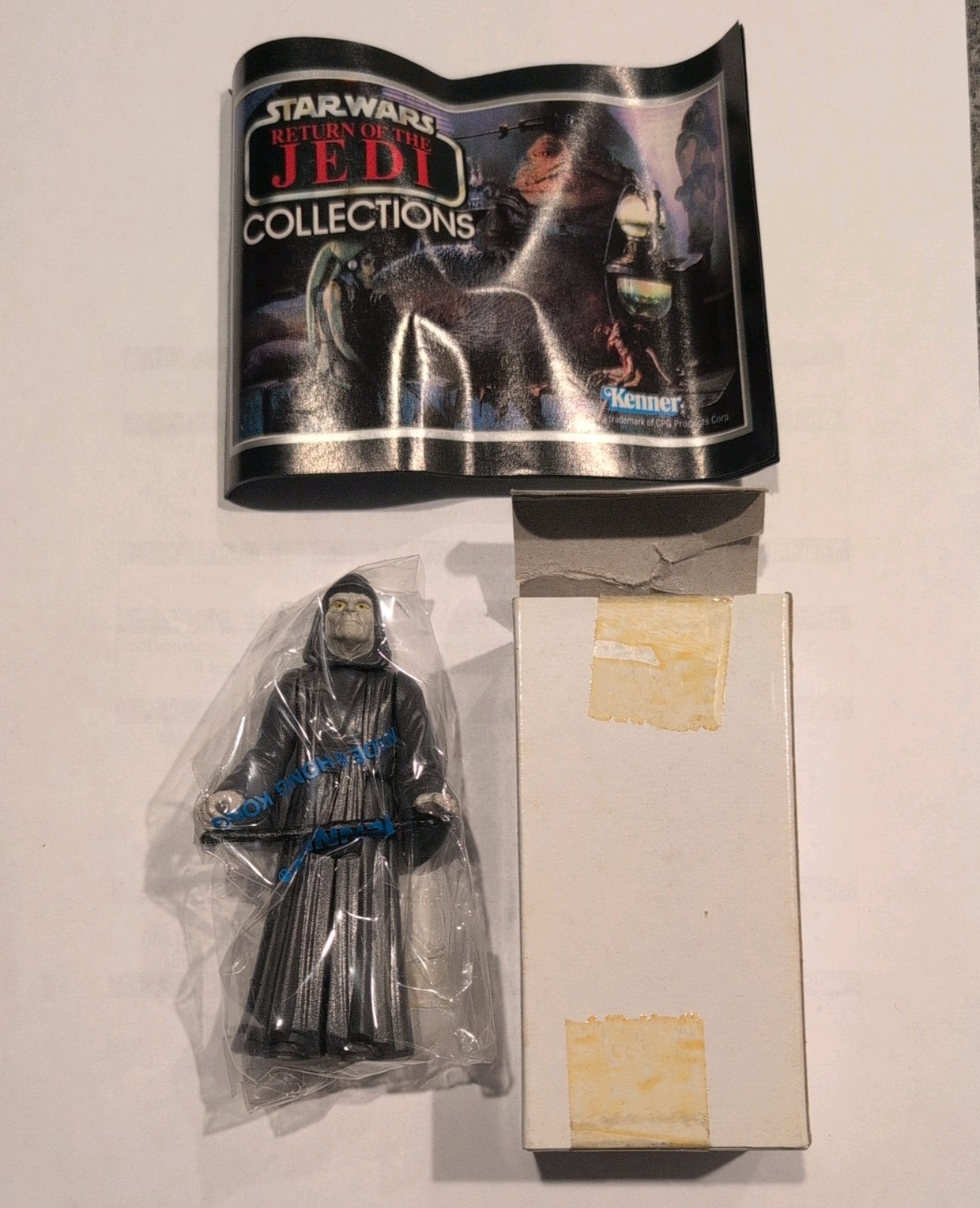 1984 Kenner Star Wars Emperor Palpatine Baggie Mail Away  COMPLETE SEALED