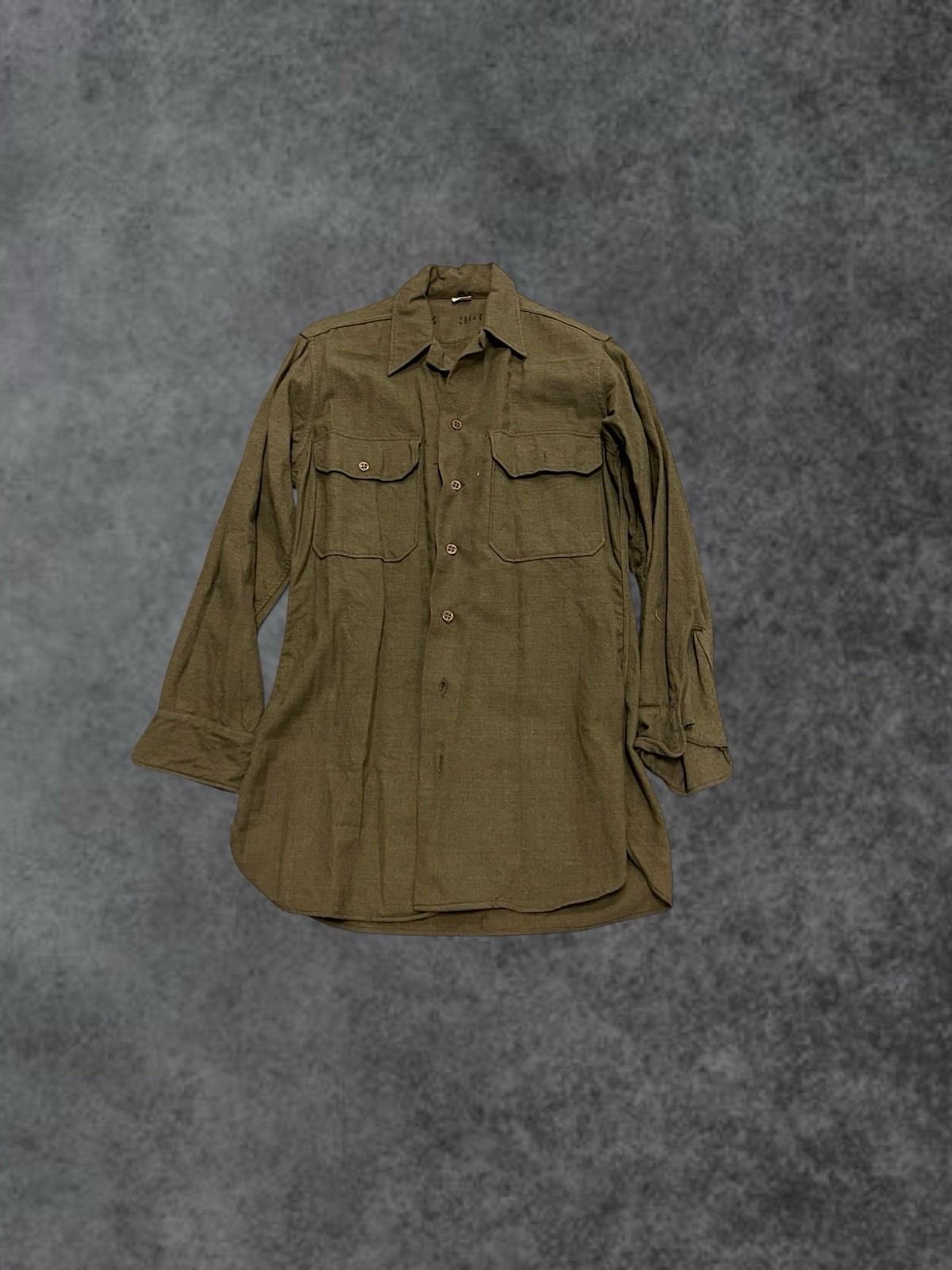 Vintage WWII Era Wool Military Shirt