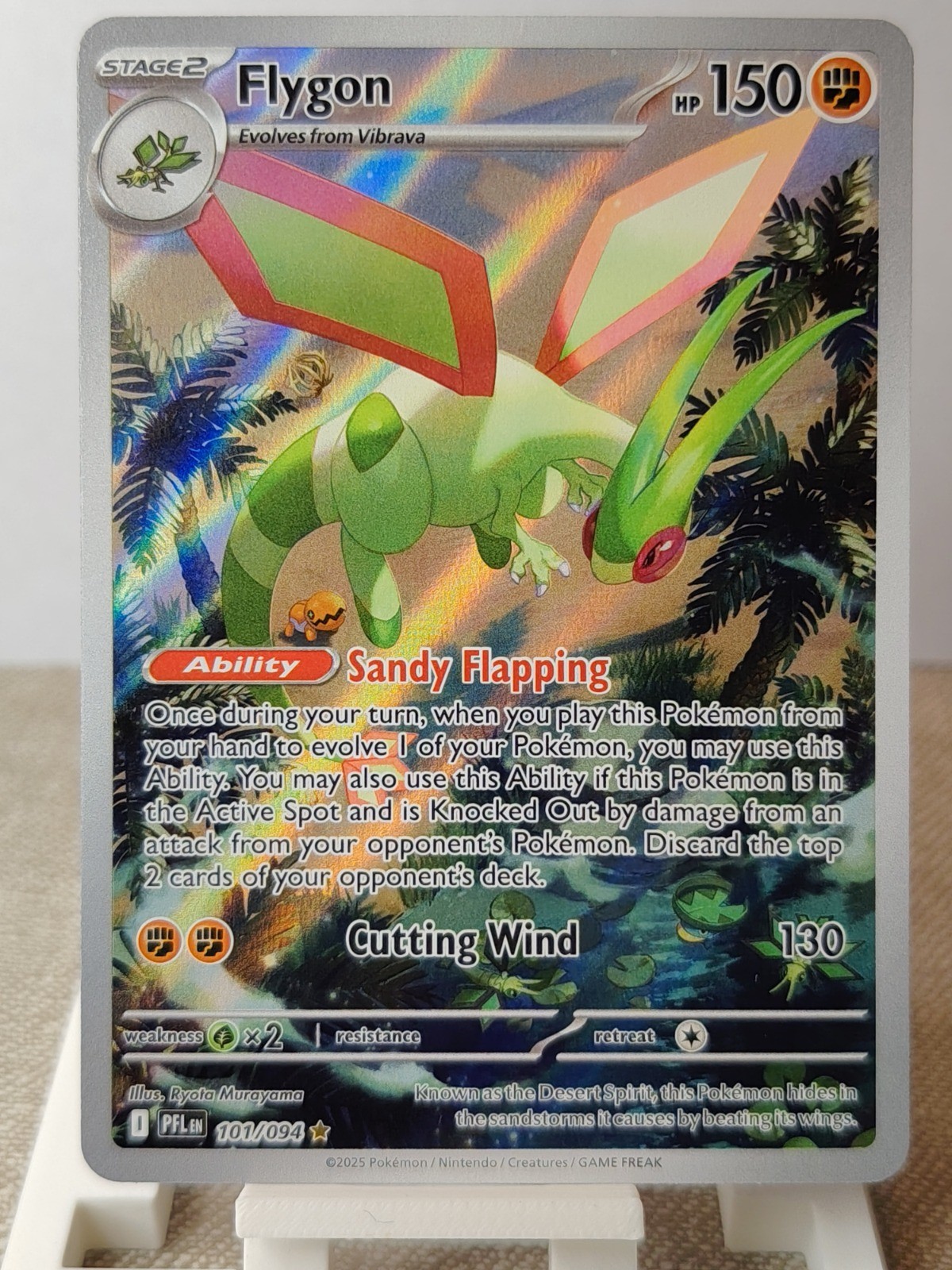 Pokemon TCG Flygon Holo Illustration Rare ME02: Phantasmal Flames 101/094 NM
