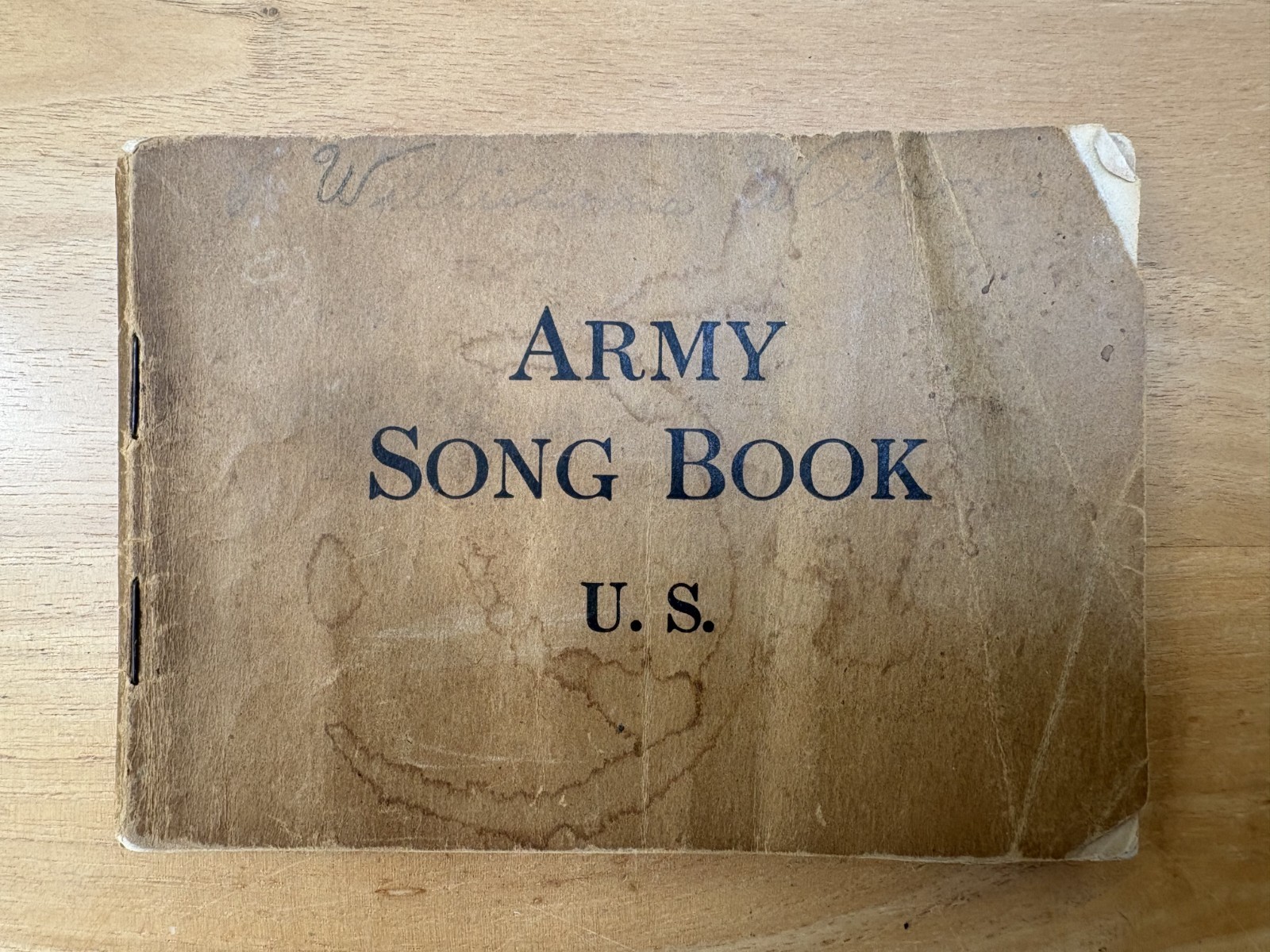 1918 WWI U.S. Army Song Book Original War Dept Military WW1 Vintage Antique
