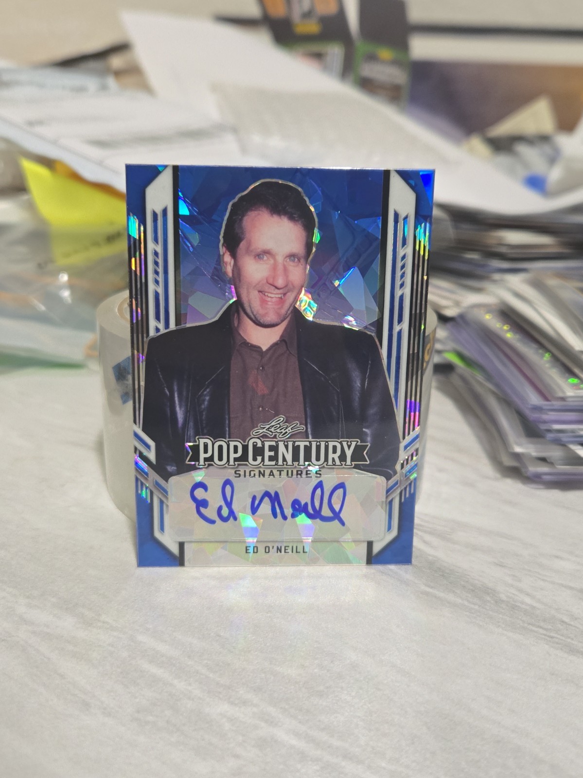 2021 Leaf Pop Century Blue #BA-EON Signed Auto Ed O\'Neill 8/20 Al Bundy