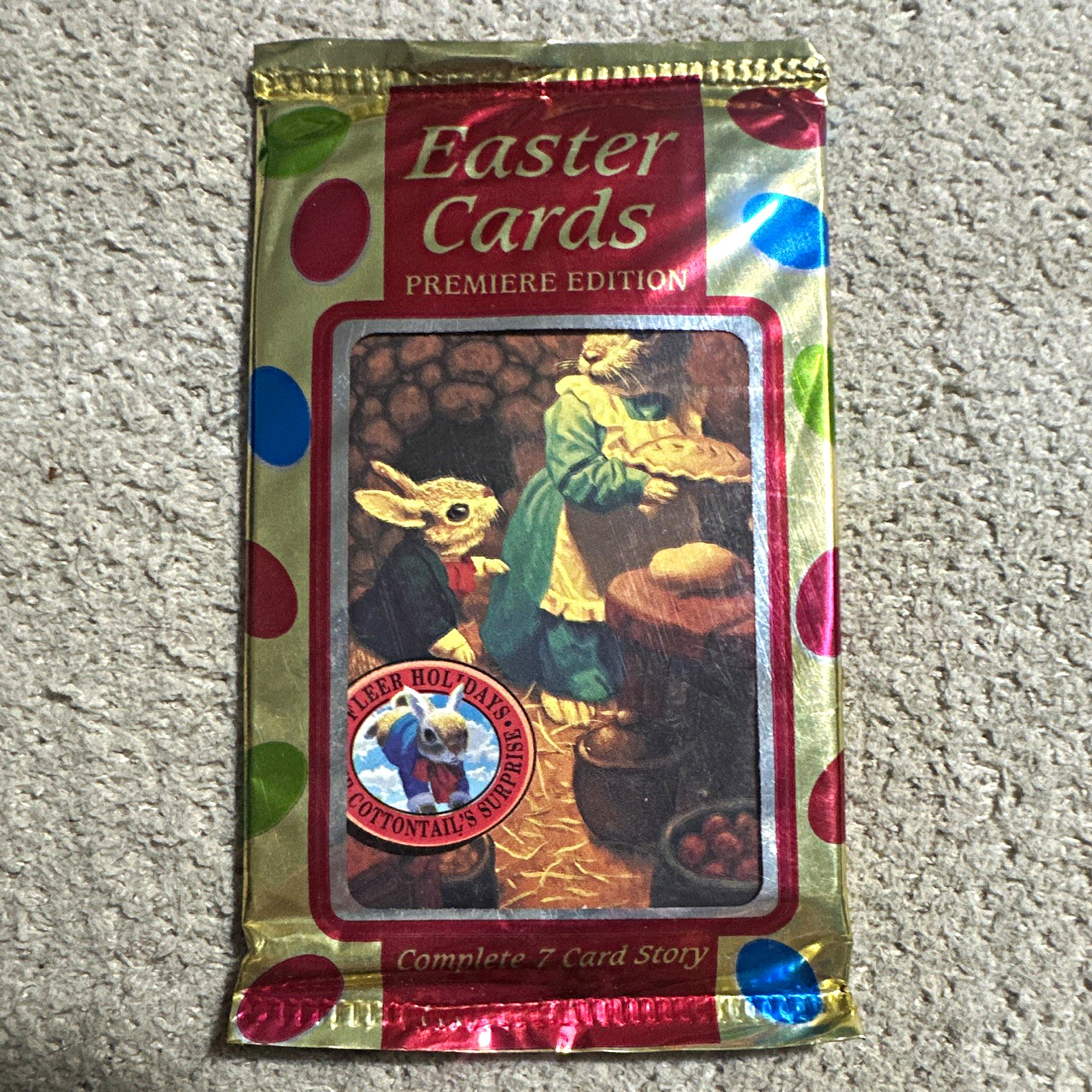 Fleer 1995 Easter Cards Premiere Edition Cottontail\'s Surprise Pack - 7 Cards LE