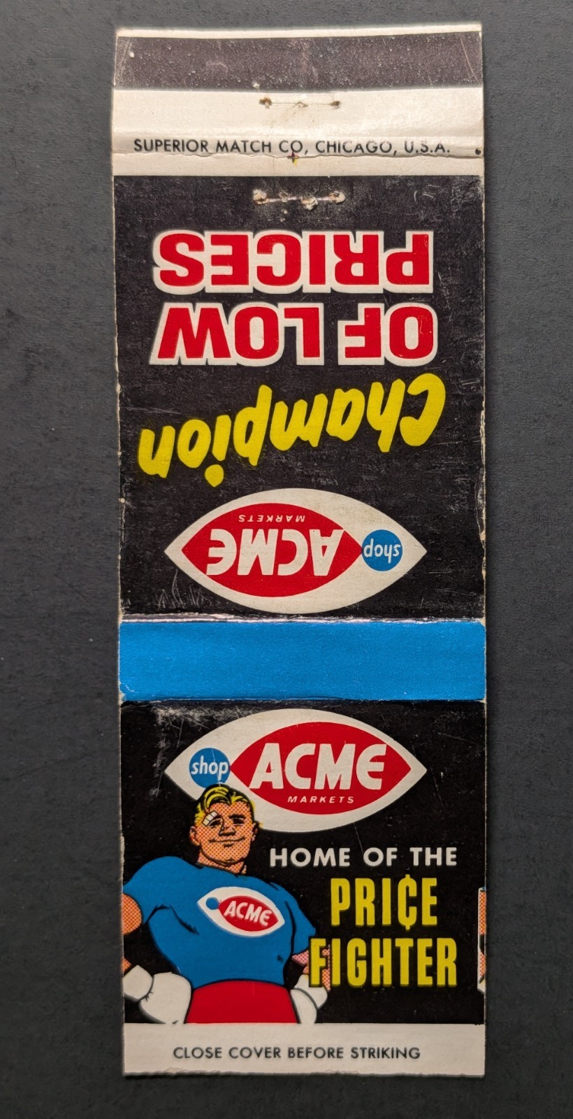 Vintage Acme Grocery Store Matchbook Cover Vintage Acme Grocery Store Matchbook Cover