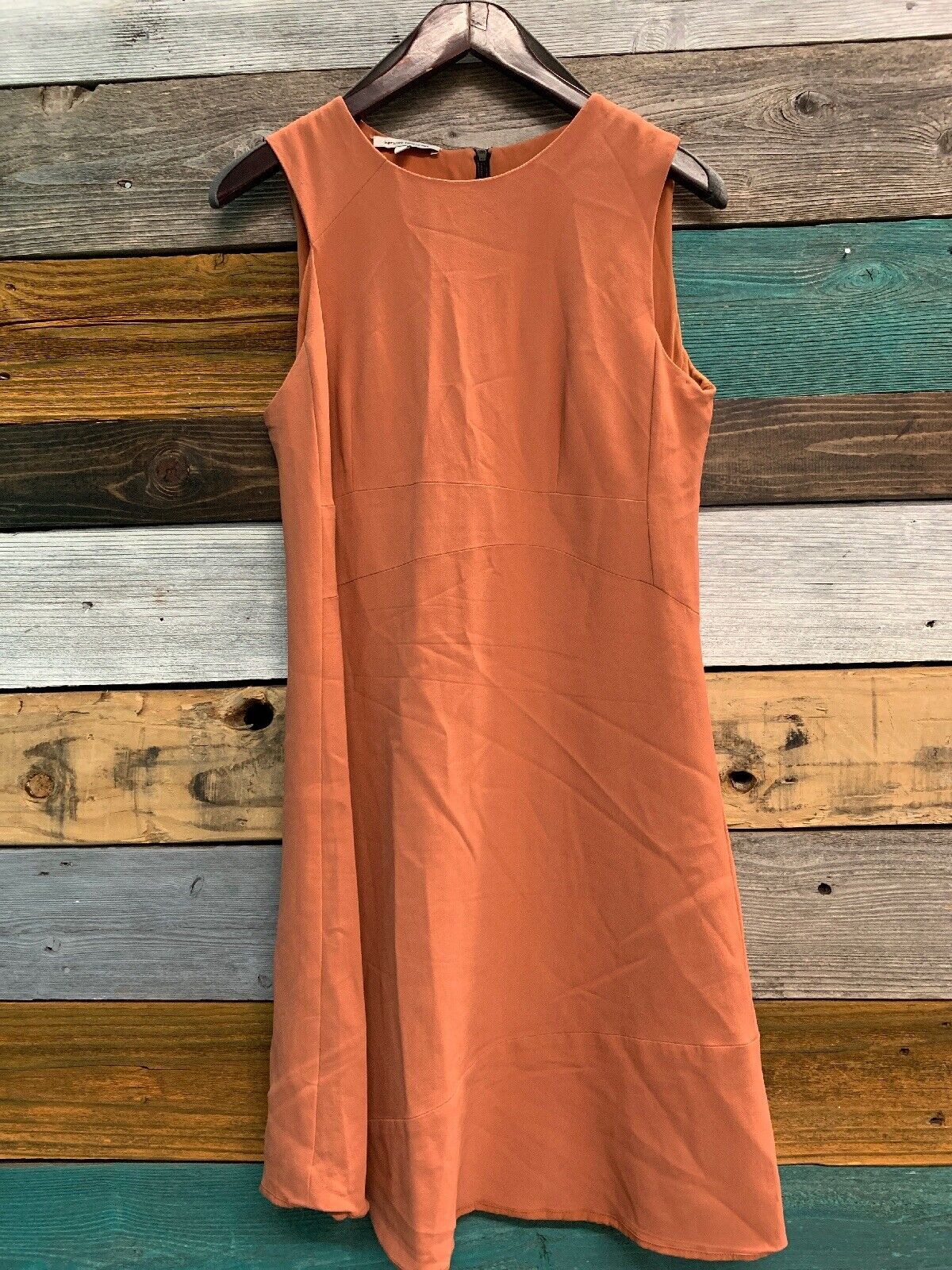 Narciso Rodriguez Peachy Orange Sleeveless Dress Size 44