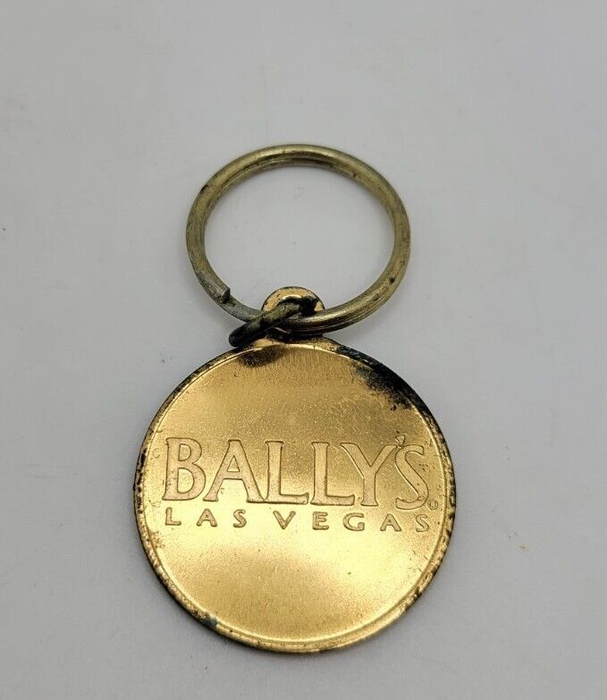 VTG BALLY'S Casino Las Vegas MVP Plus Keychain Fob Bally Bucks Vintage Key Chain