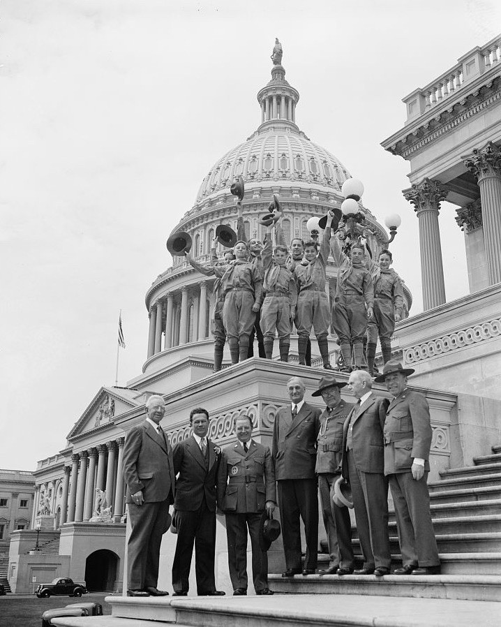 1937 Boy Scout US Capitol Washington DC Americana Jamboree History Photo Print