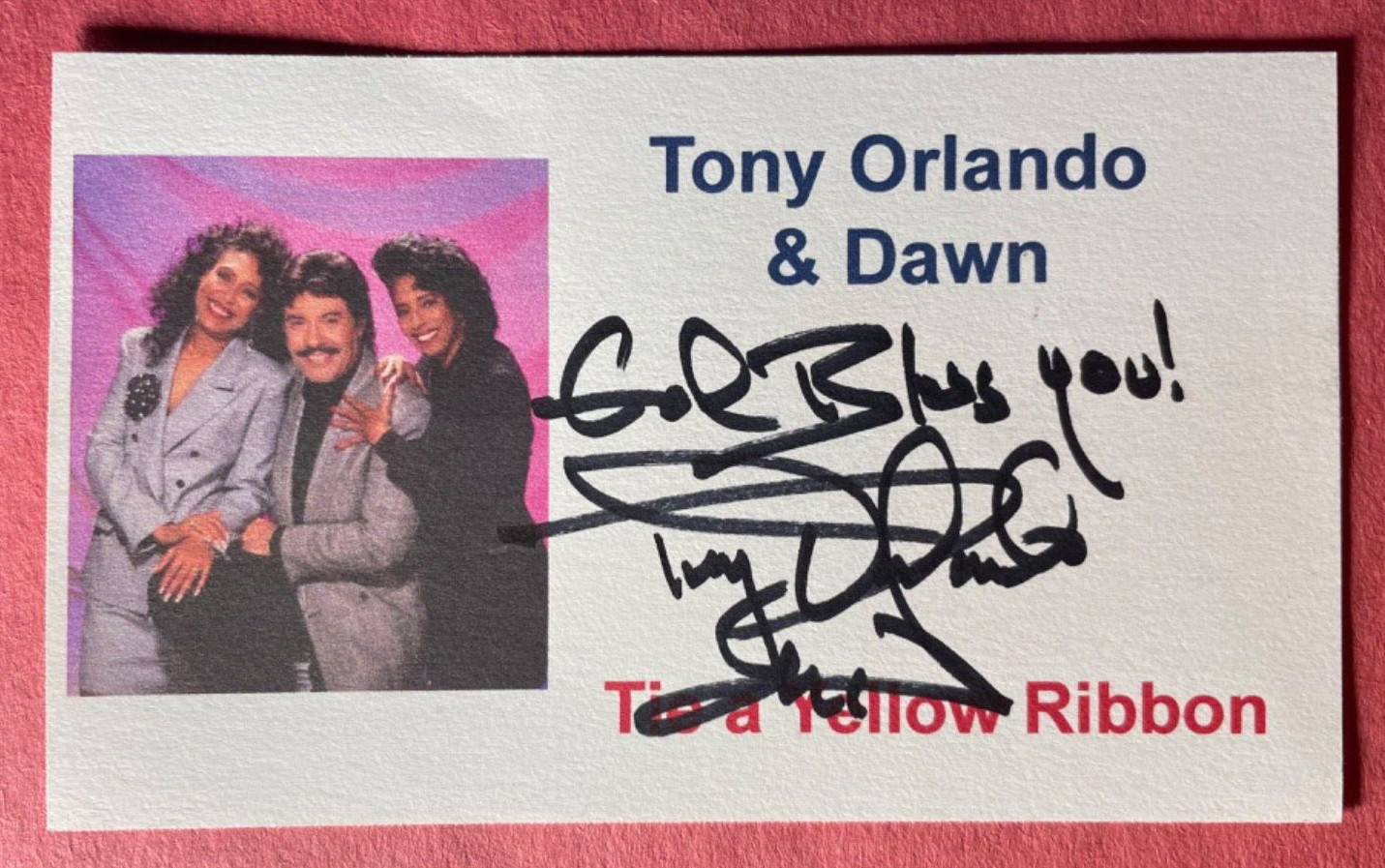 SIGNED TONY ORLANDO 3\