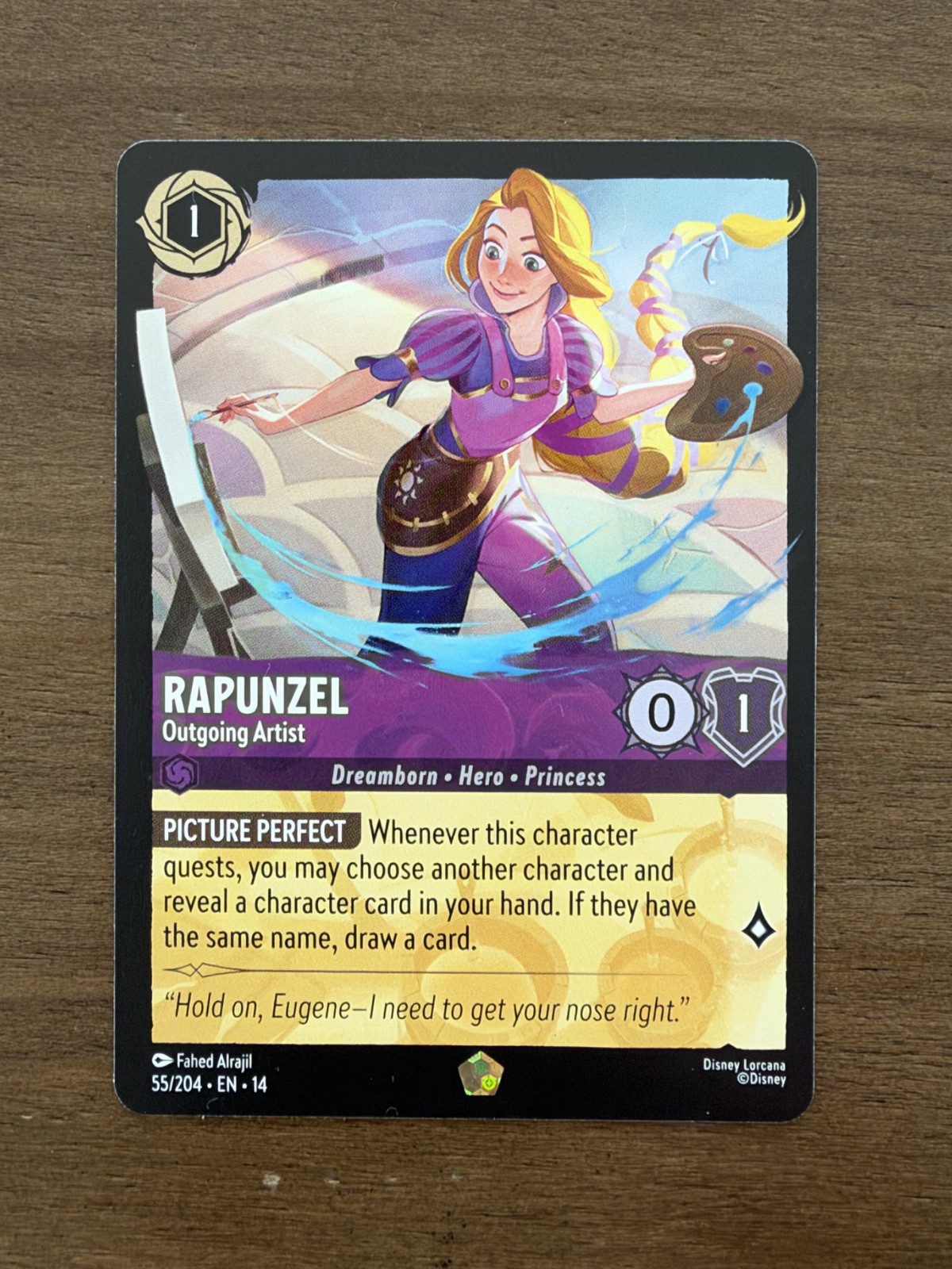 Lorcana: Rapunzel - Outgoing Artist (Legendary) - Set 14: Hyperia City