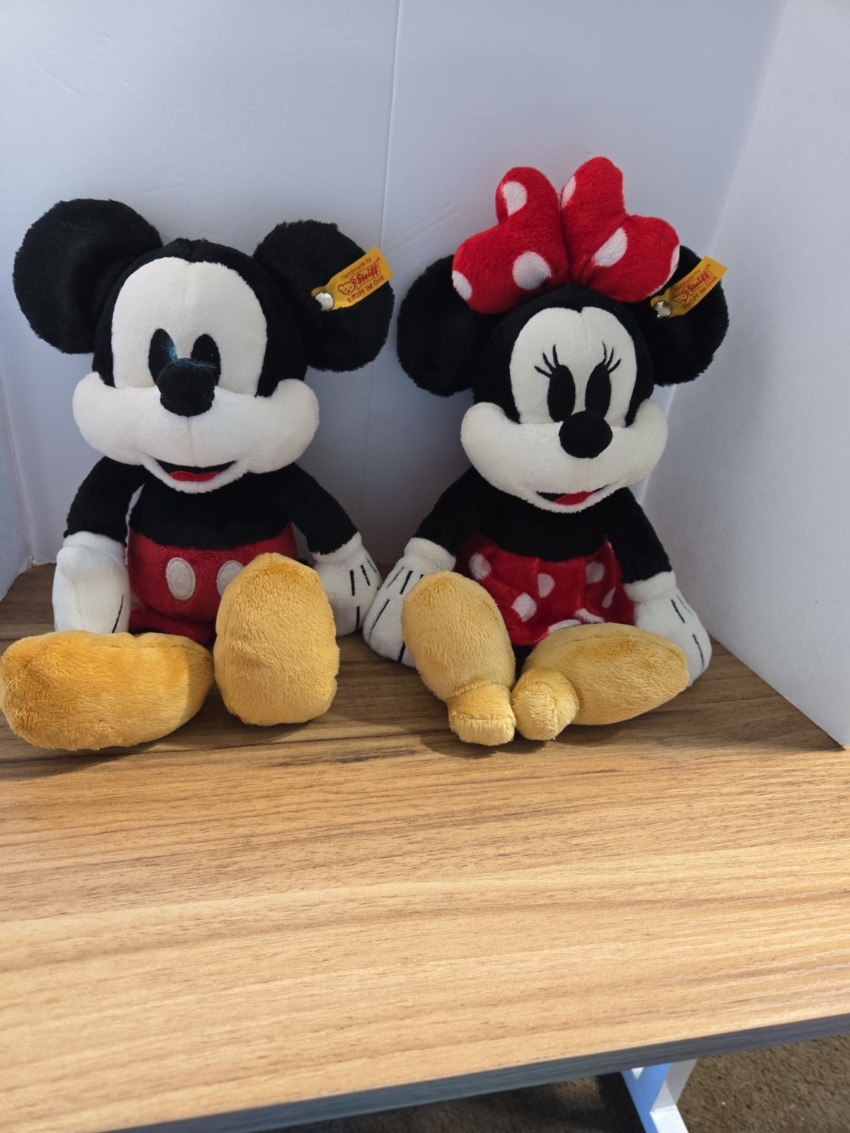 Minnie And Mickey By Steiff Both Are Approx 11 Inches
